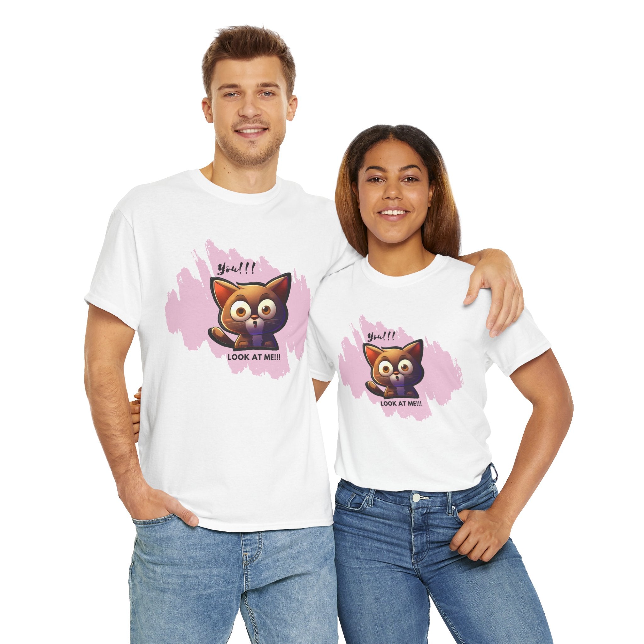 Unisex “Attention Seeker” Pet T-Shirt – Look-At-Me Furball, Animal Lover Gift