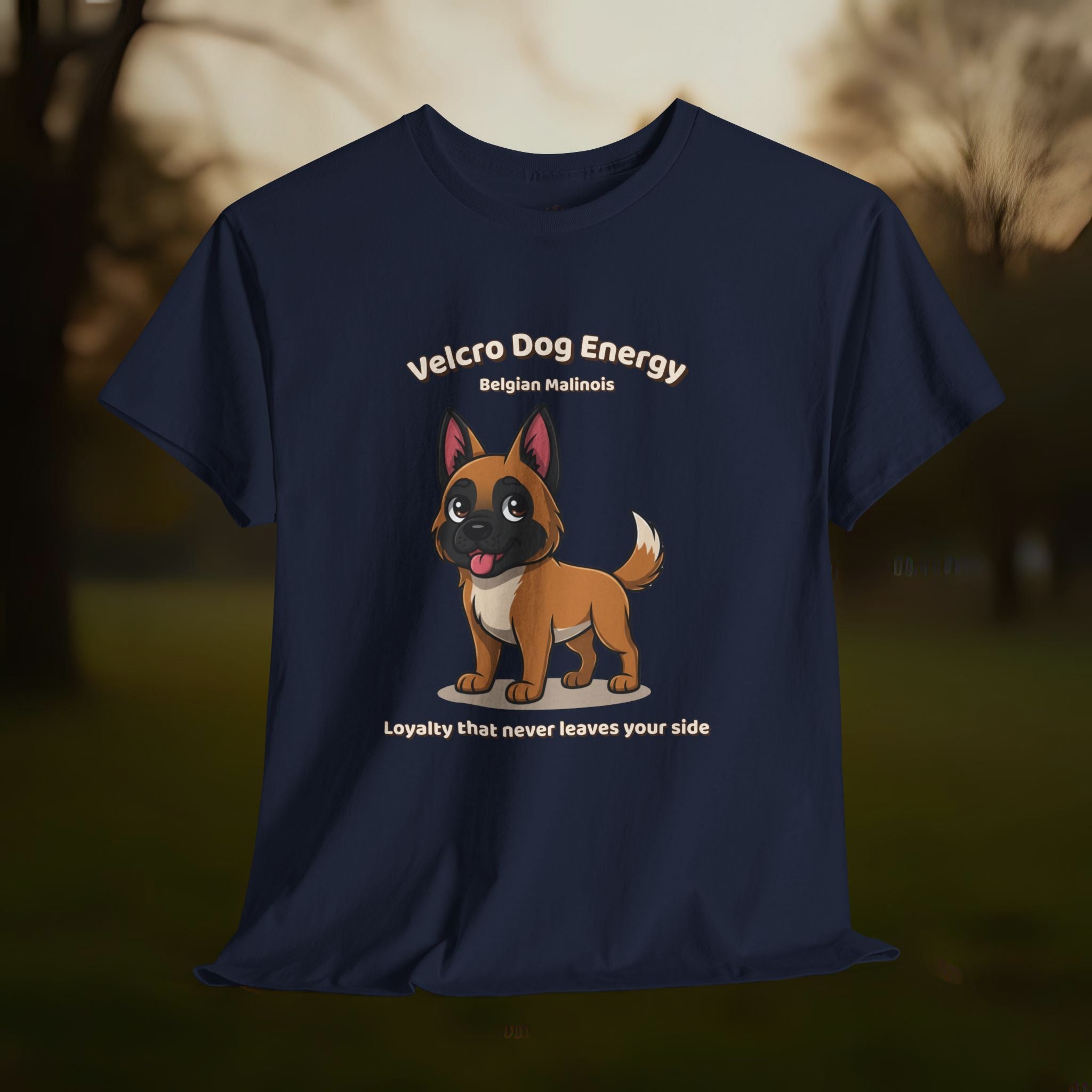 Unisex T-Shirt – Velcro Dog Energy: Belgian Malinois Everyday Moments Edition