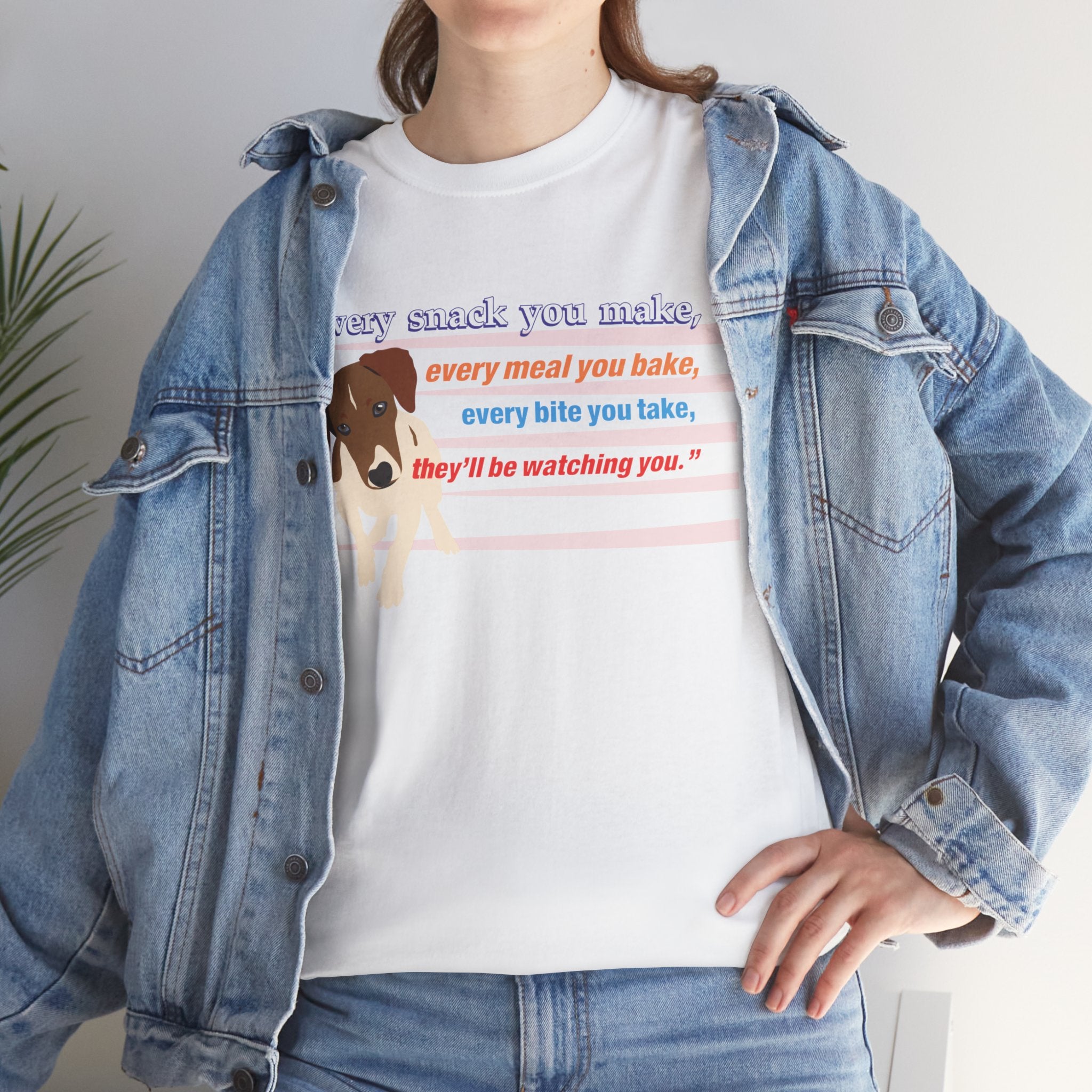 Unisex “Snack Thief” Dog T‑Shirt – Mischievous Pup Gift