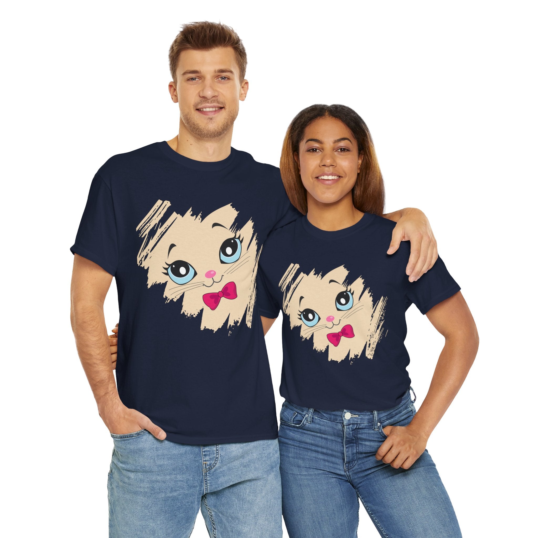 Unisex “Mysterious Meow” T-Shirt – Enigma Kitty, Feline Lover Gift