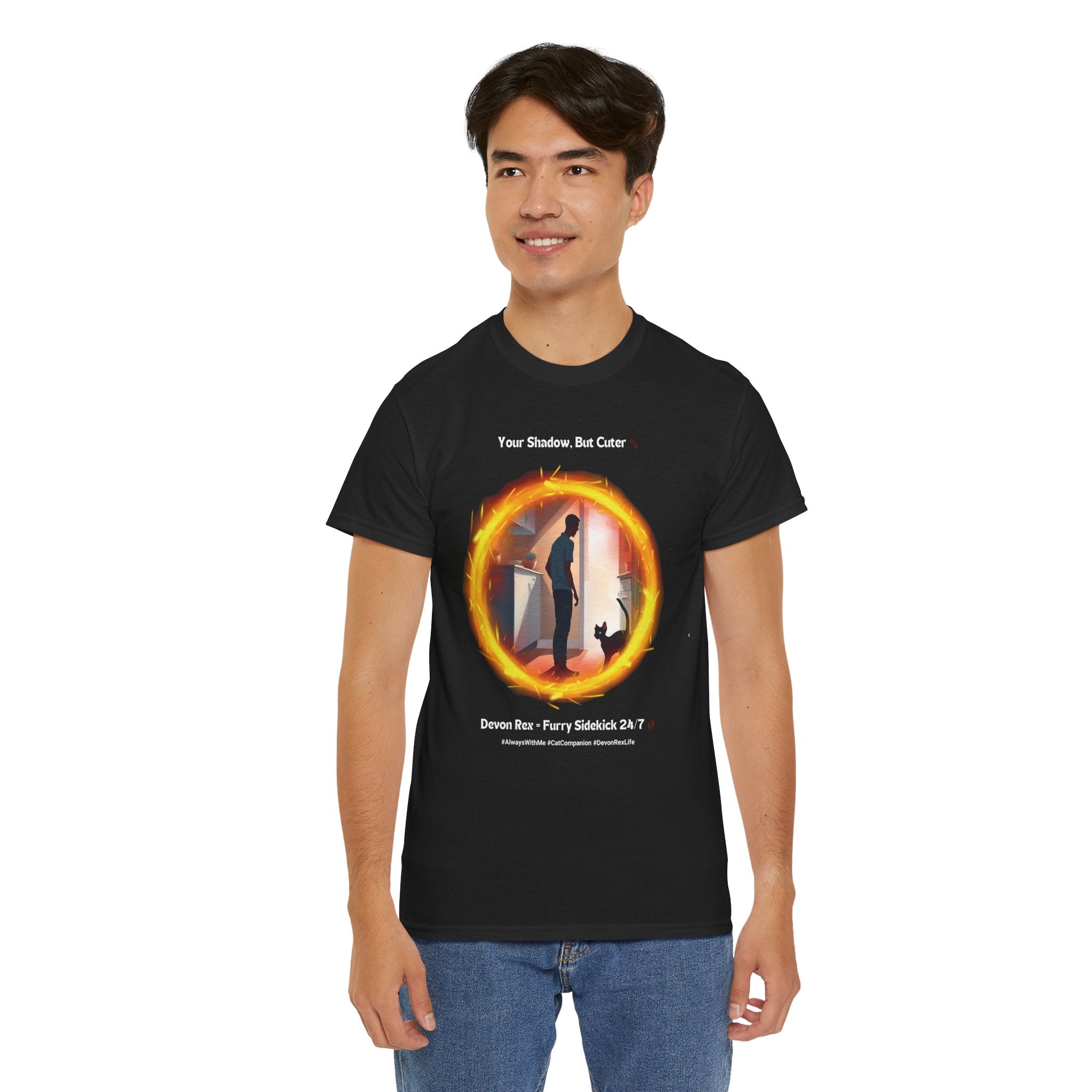 Men's - Devon Rex: Your Shadow, But Cuter T-Shirt
