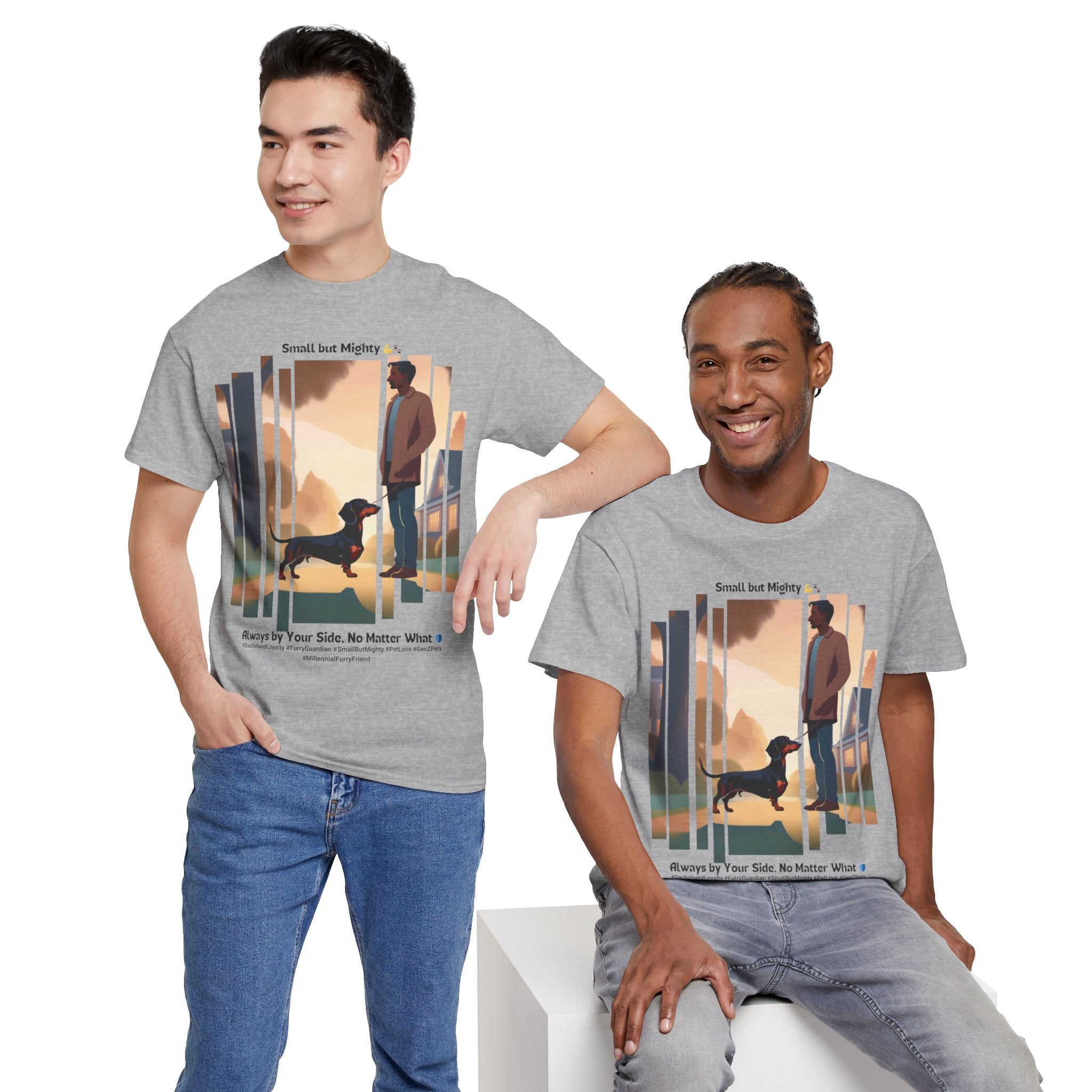 Men's - Small but Mighty: Dachshund Loyalty T-Shirt