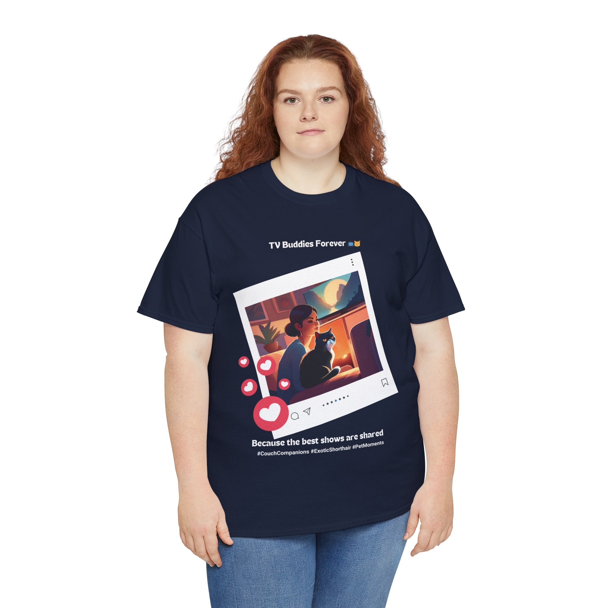 Women's - TV Buddies Forever: Exotic Shorthair Love T-Shirt
