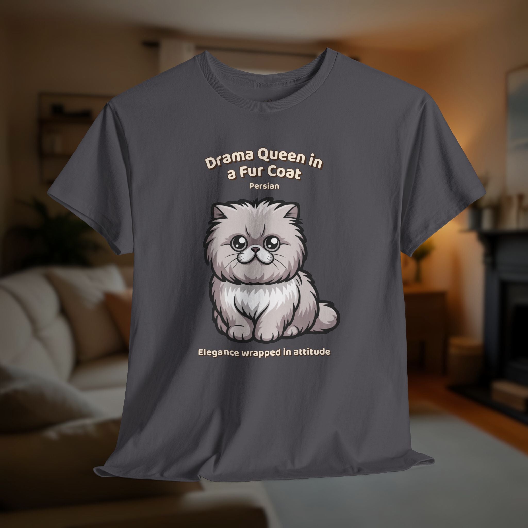 Unisex T-Shirt – Drama Queen in a Fur Coat: Persian Everyday Moments Edition