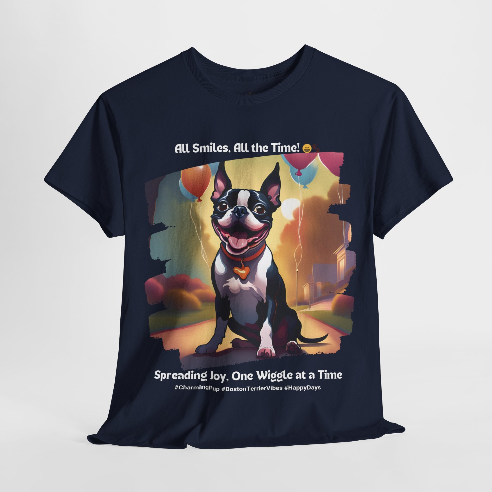 Unisex - Happy Days: Boston Terrier T-Shirt