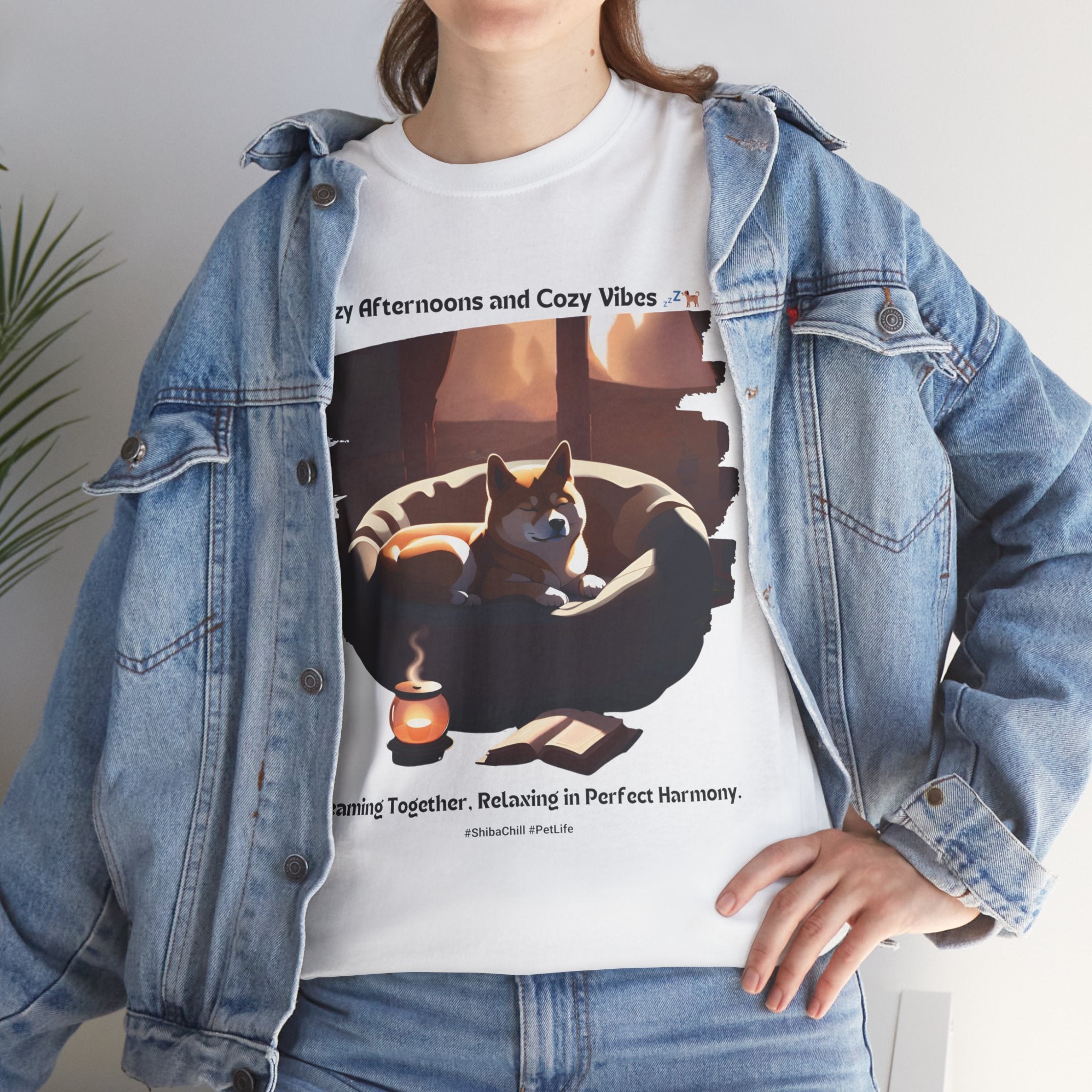 Unisex - Lazy Afternoons and Cozy Vibes: Shiba Inu Chill T-Shirt