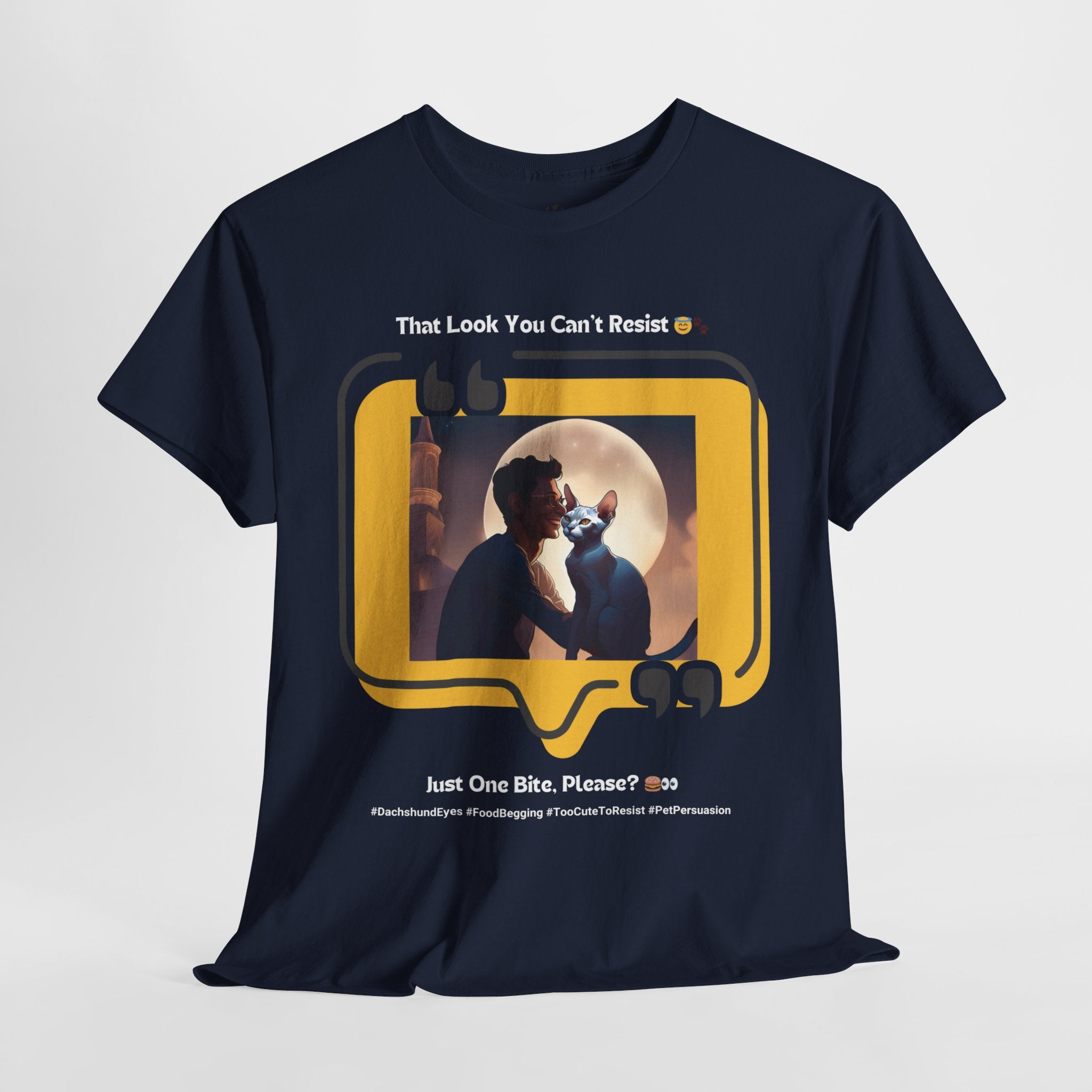 Men’s “That Look You Can’t Resist” Devon Rex T‑Shirt – Irresistible Cat Dad Gift