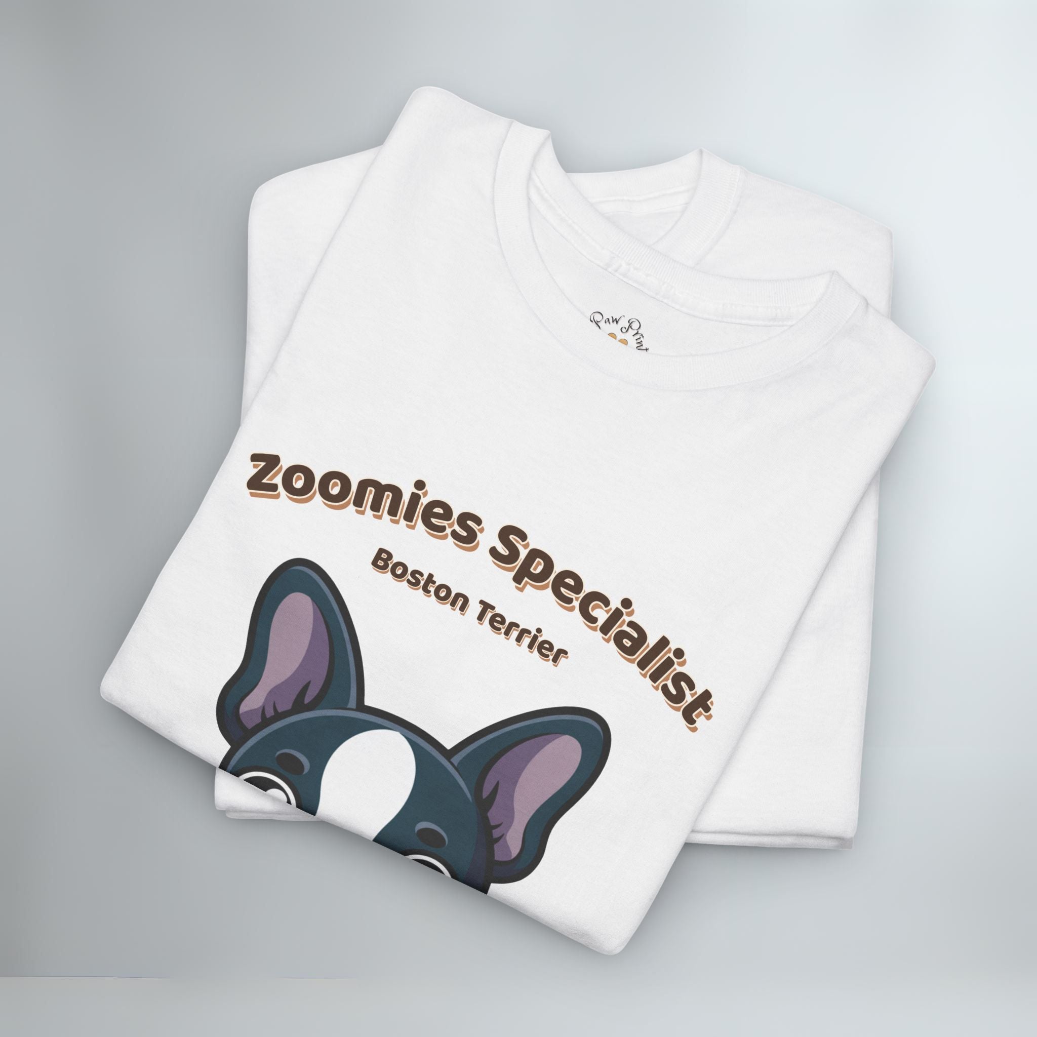 Unisex T-Shirt – Zoomies Specialist: Boston Terrier Everyday Moments Edition