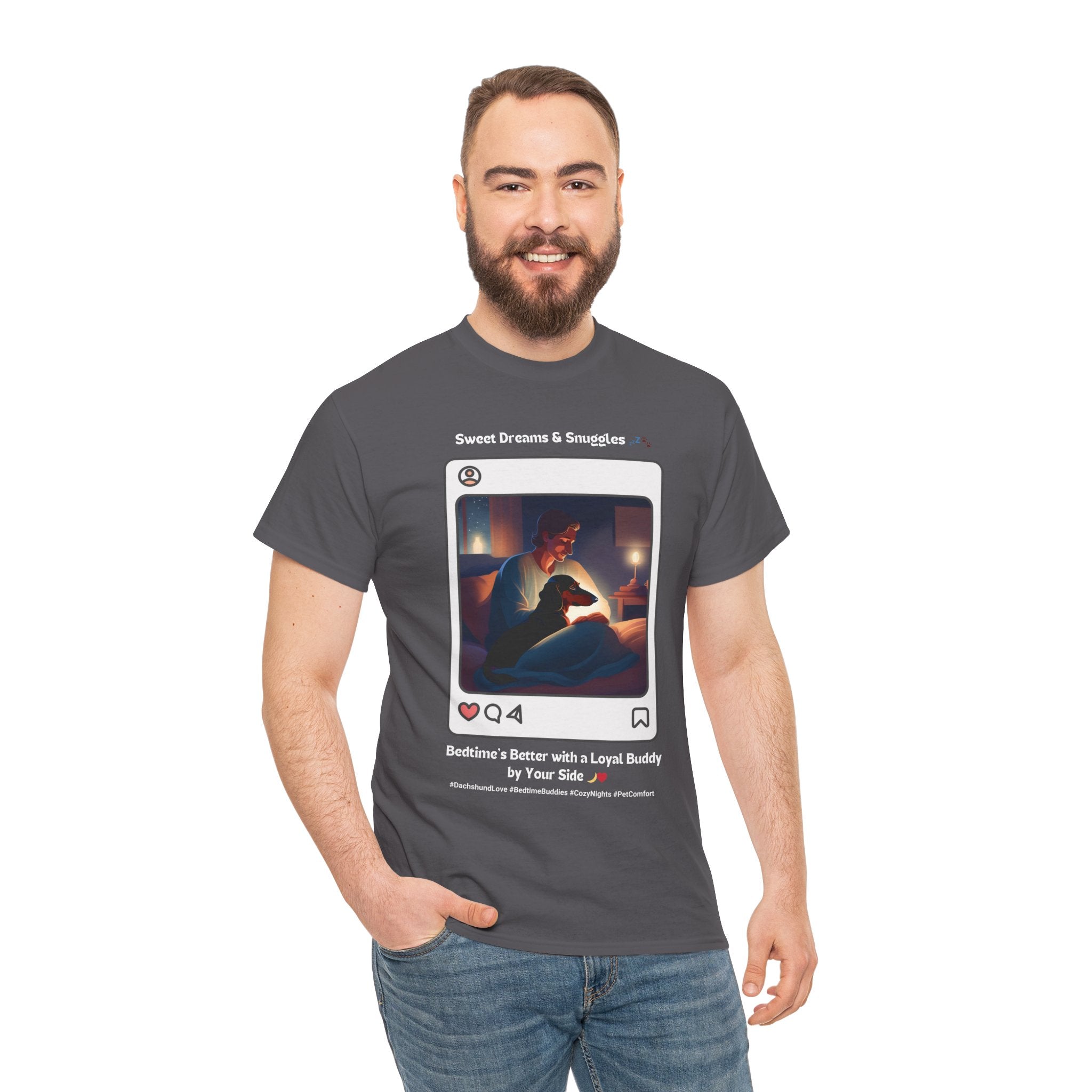 Men's - Sweet Dreams & Snuggles: Dachshund Love T-Shirt