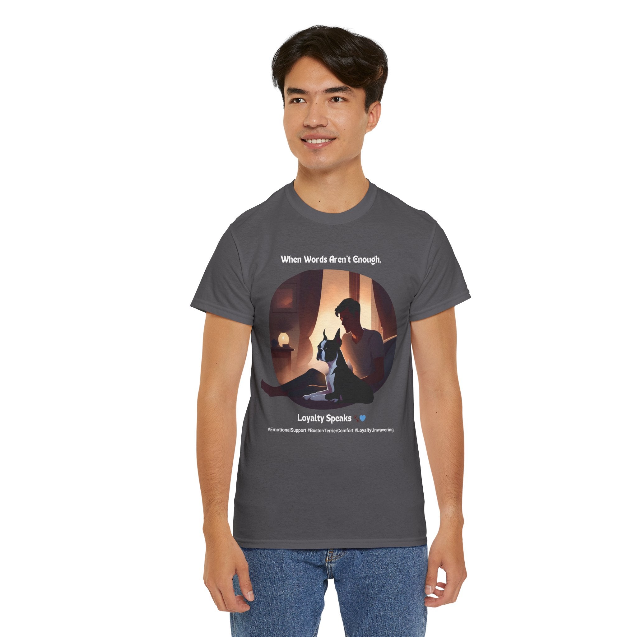 Men's - Loyalty Speaks: Boston Terrier Love T-Shirt