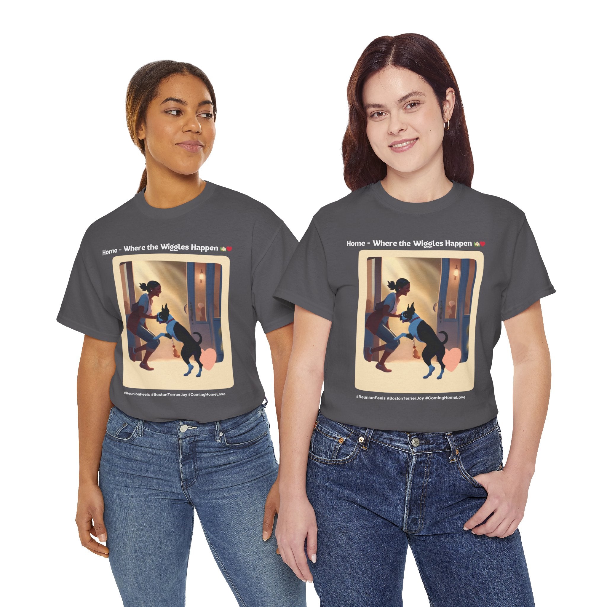 Women’s “Boundless Joy” Boston Terrier Reunion T‑Shirt – Joyful Reunion Mom Gift