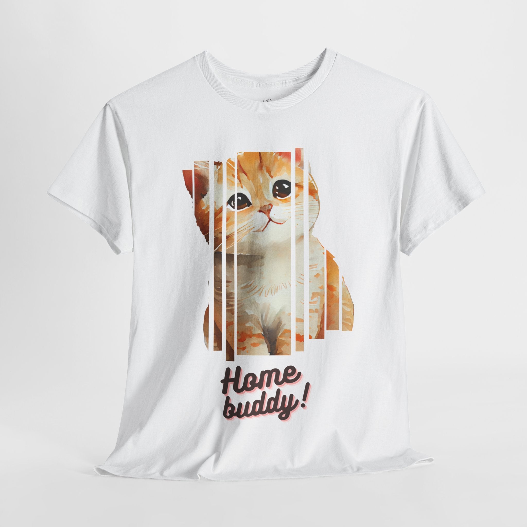 Unisex “Home Buddy” Pet T-Shirt – Stay-At-Home Snuggles, Animal Lover Gift
