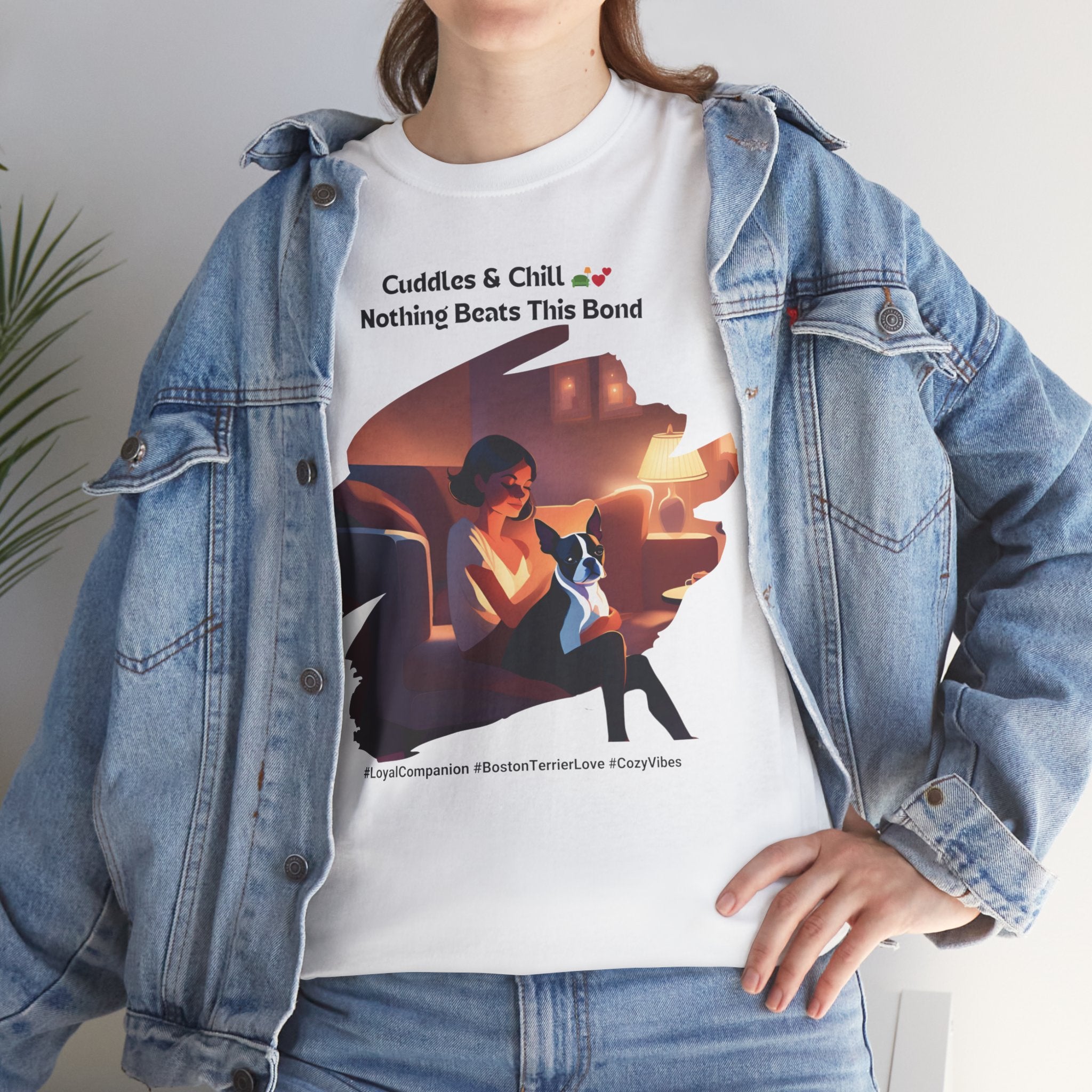 Women’s “Loyal Companion” Boston Terrier T‑Shirt – Faithful Pup Mom Gift
