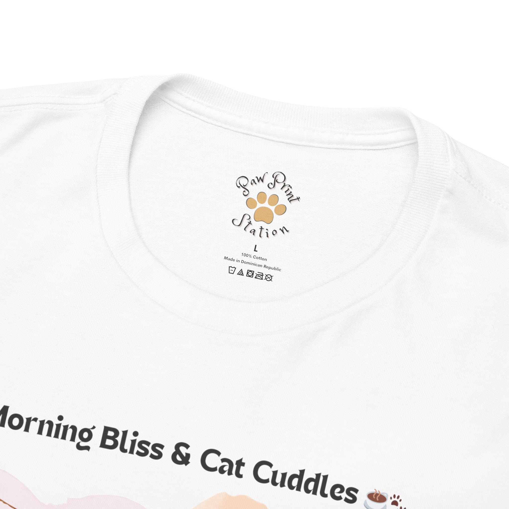 Women’s “Morning Bliss & Cat Cuddles” Exotic Shorthair T‑Shirt – Cuddle Cat Mom Gift