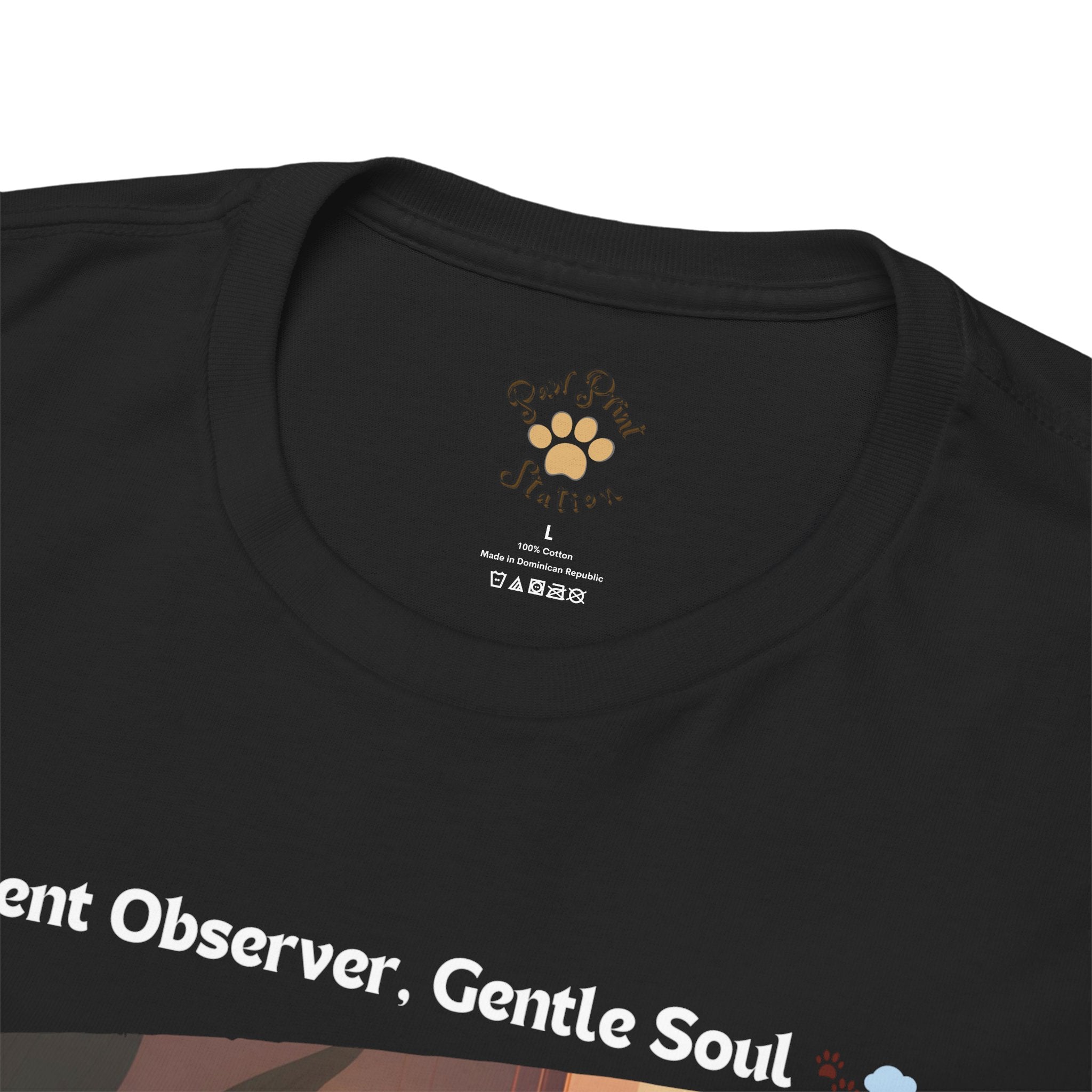 Unisex “Peaceful Observer” Exotic Shorthair T-Shirt – Zen Kitty Calm, Cat Lover Gift