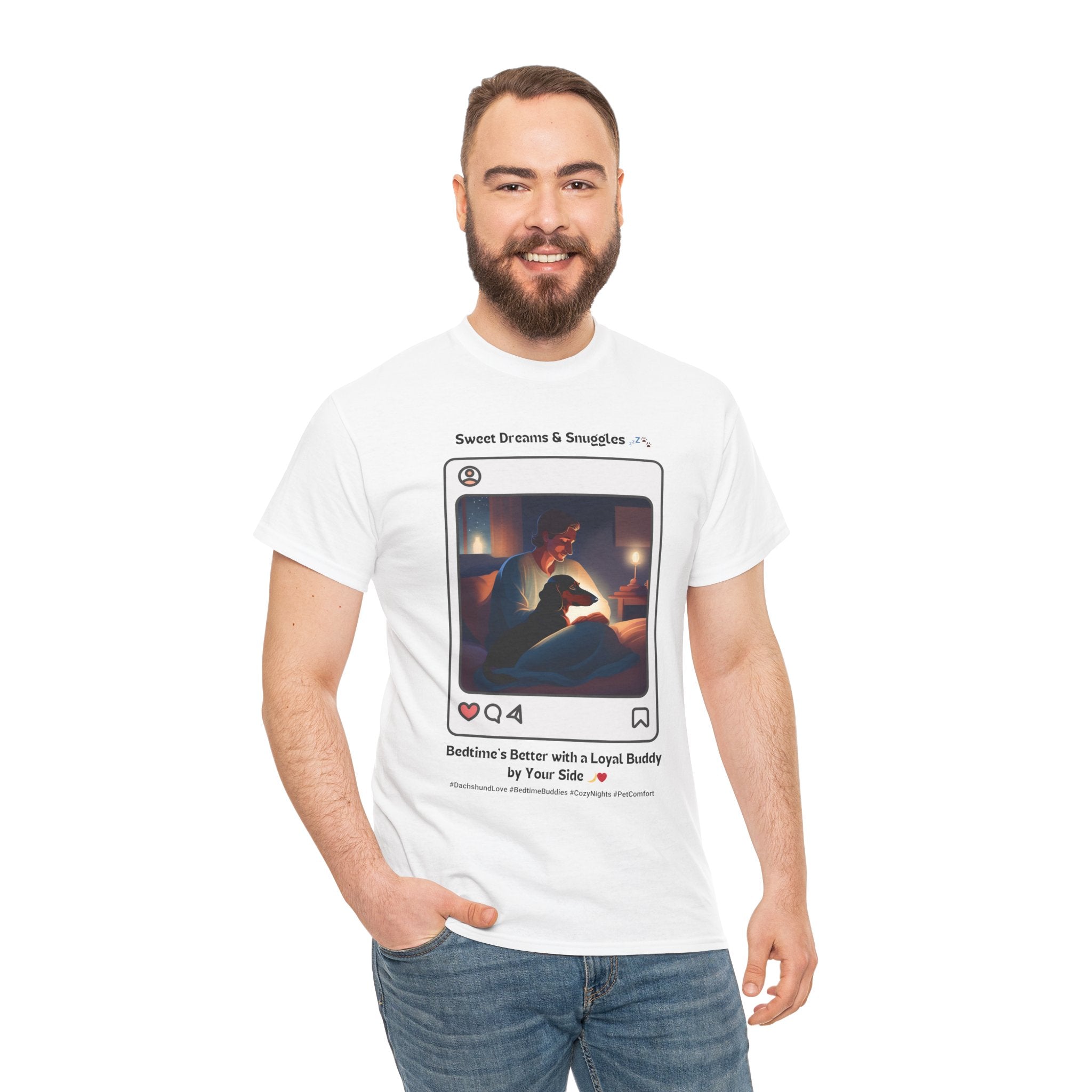 Men's - Sweet Dreams & Snuggles: Dachshund Love T-Shirt