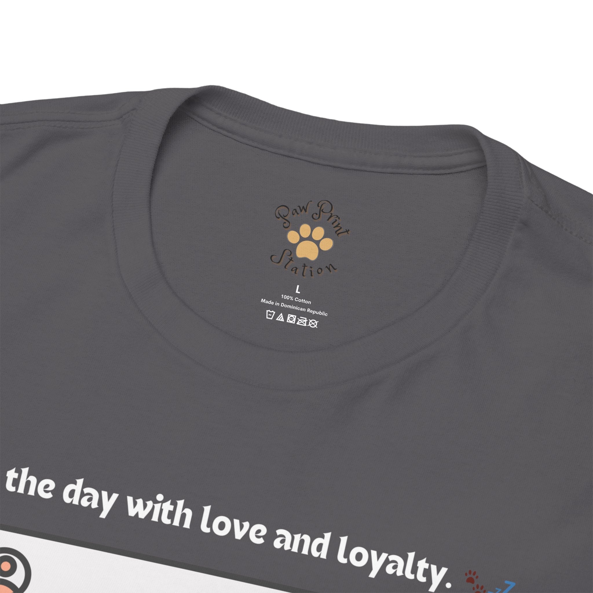 Men’s “End the Day with Love & Loyalty” Belgian Malinois T‑Shirt – Loyal Love Dad Gift