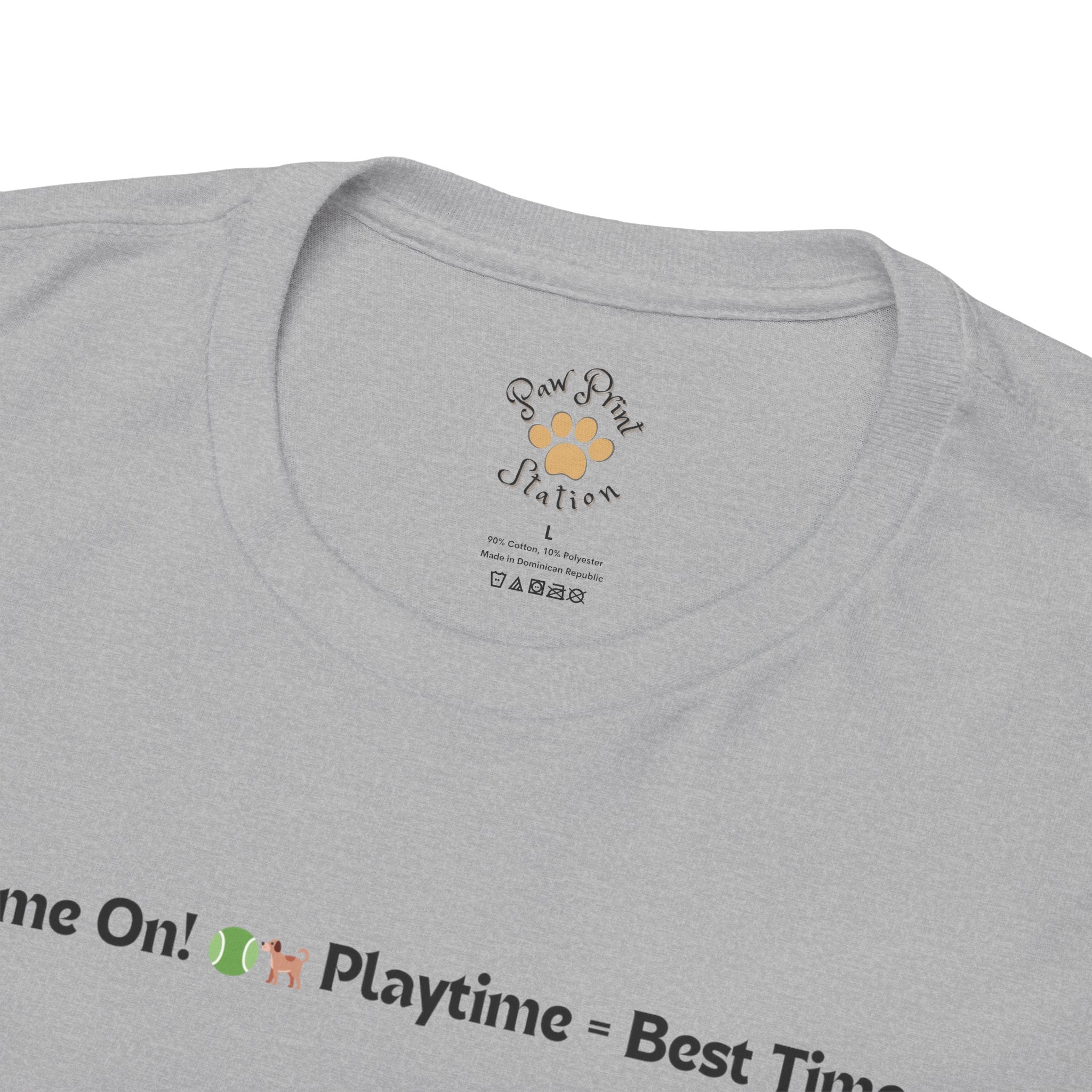 Unisex - Playtime = Best Time: Boston Terrier T-Shirt