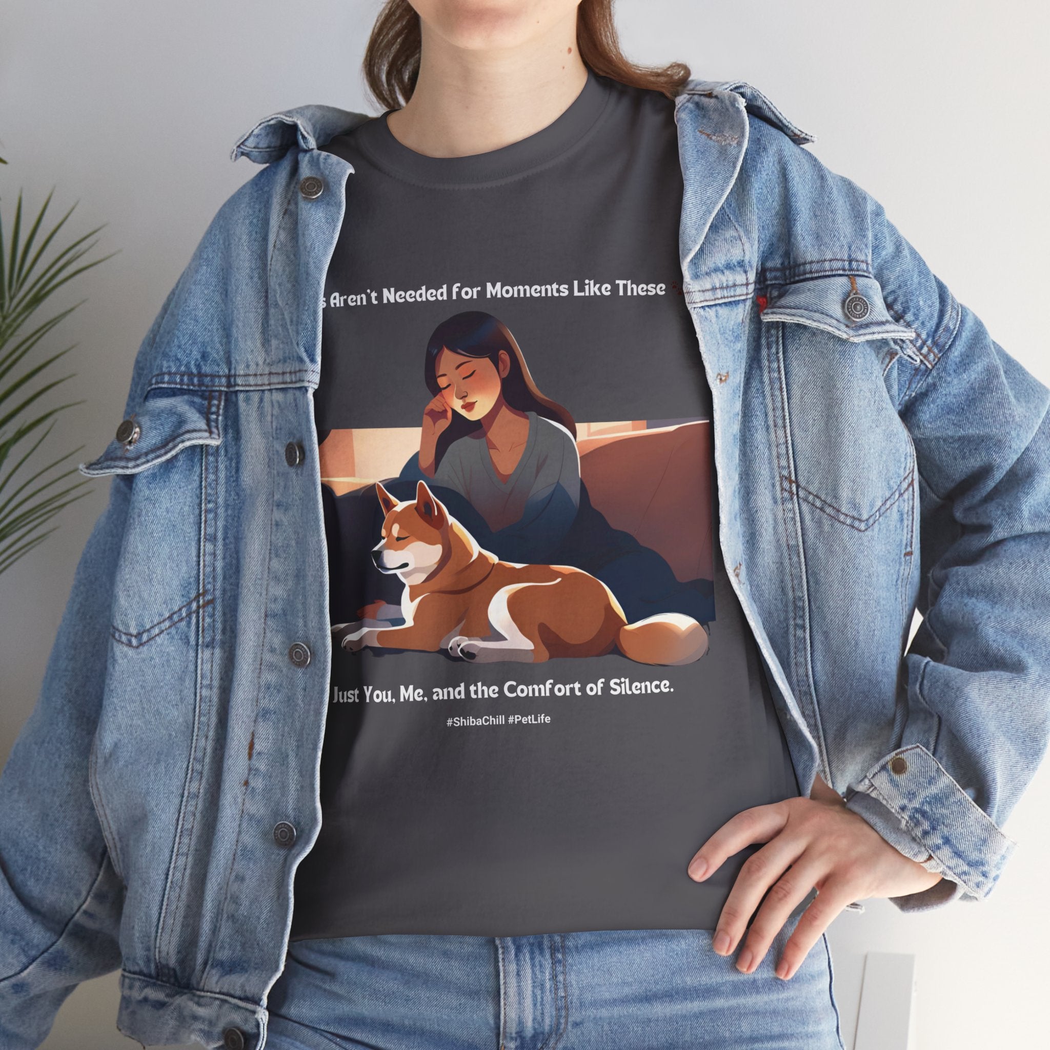 Women's - Words Aren't Needed: Shiba Inu Serenity T-Shirt