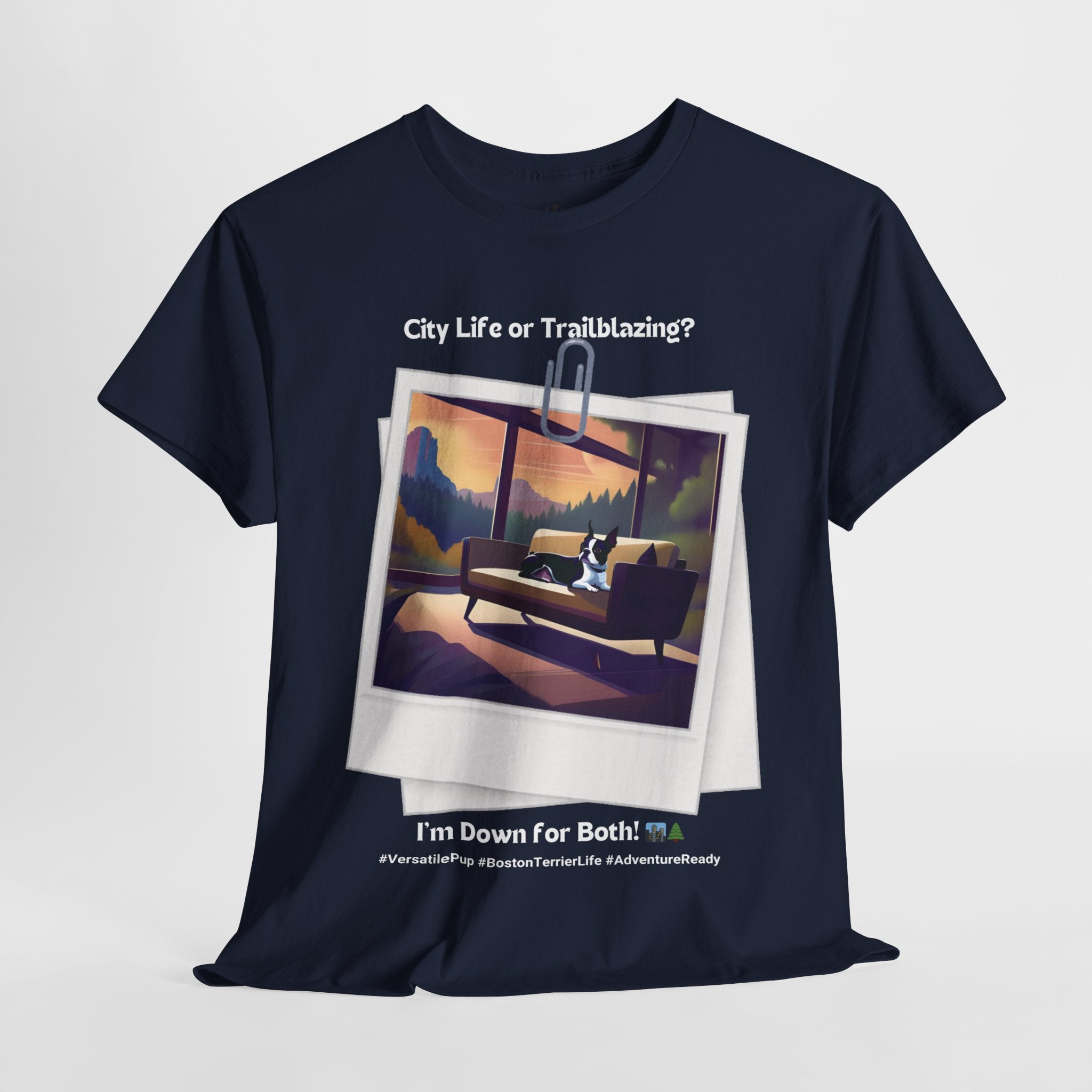 Unisex “Boston Terrier: Ready for Anything” T‑Shirt – Tough Pup Gift