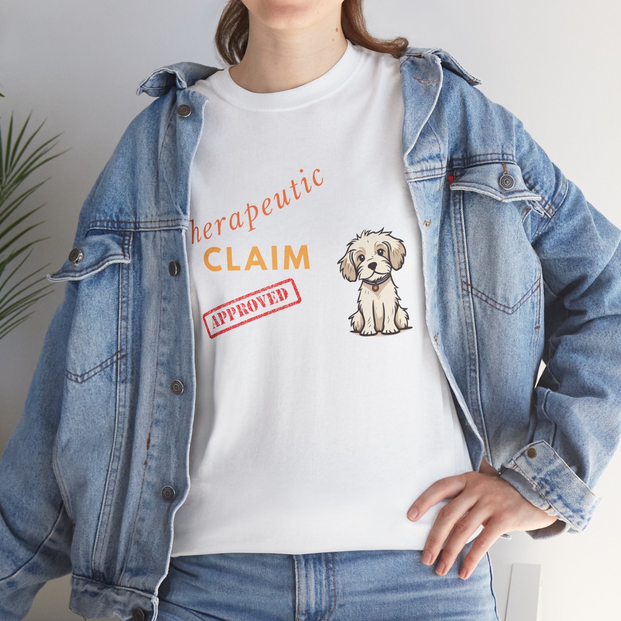 Unisex “Therapy Dog Approved” T‑Shirt – Comfort Pup Gift