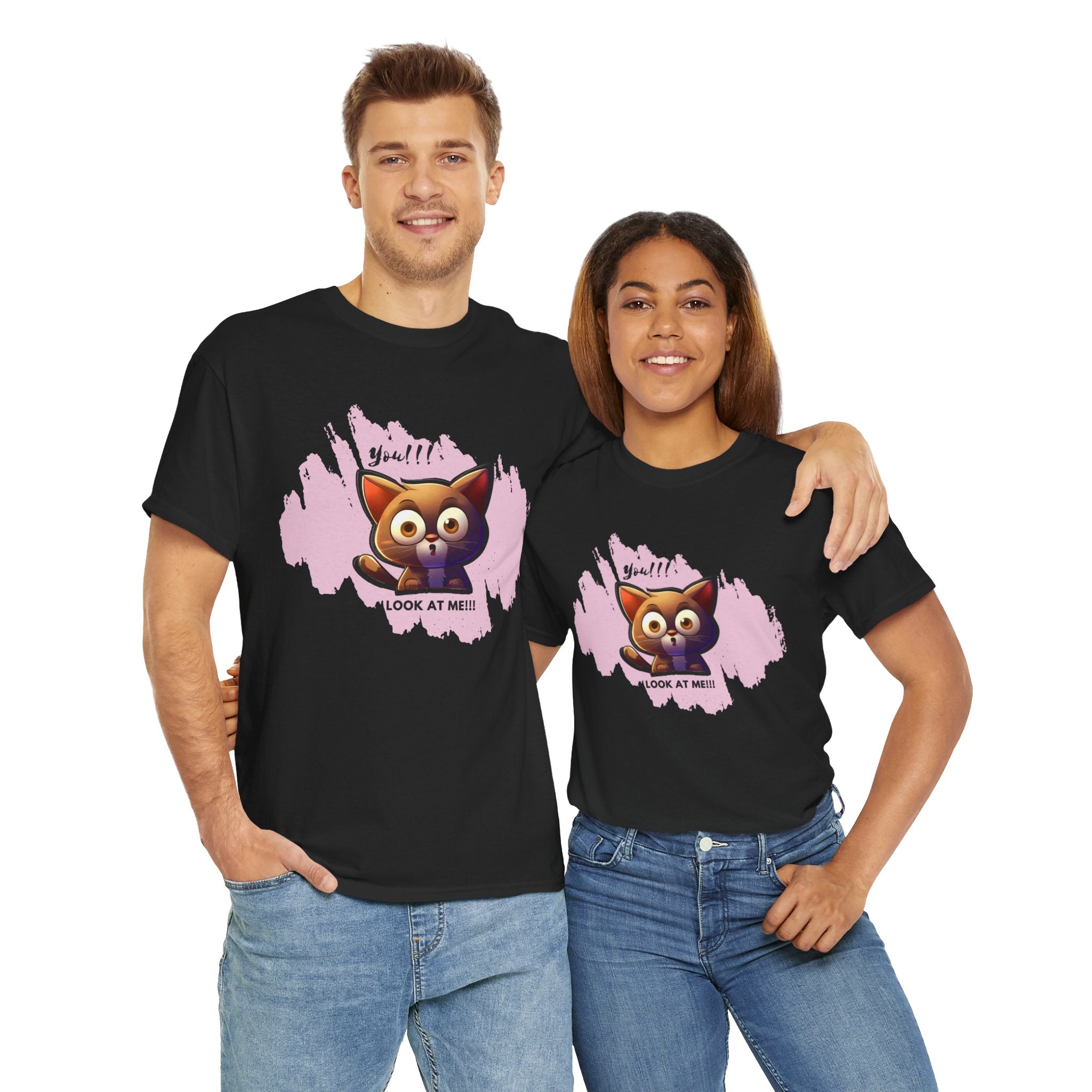 Unisex “Attention Seeker” Pet T-Shirt – Look-At-Me Furball, Animal Lover Gift