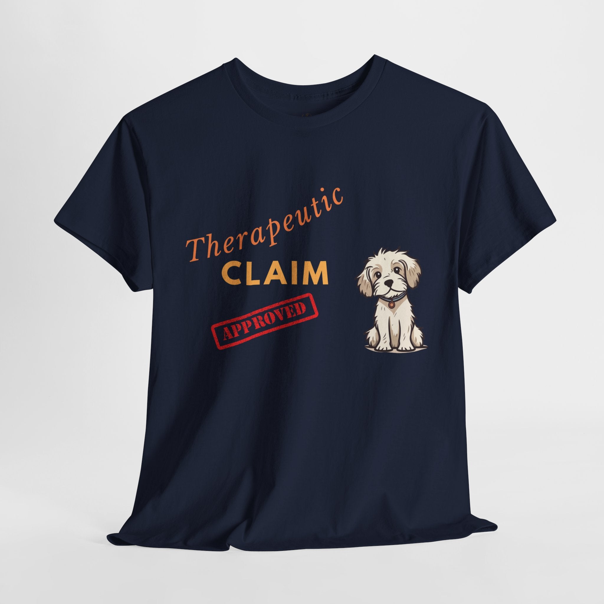 Unisex “Therapy Dog Approved” T‑Shirt – Comfort Pup Gift