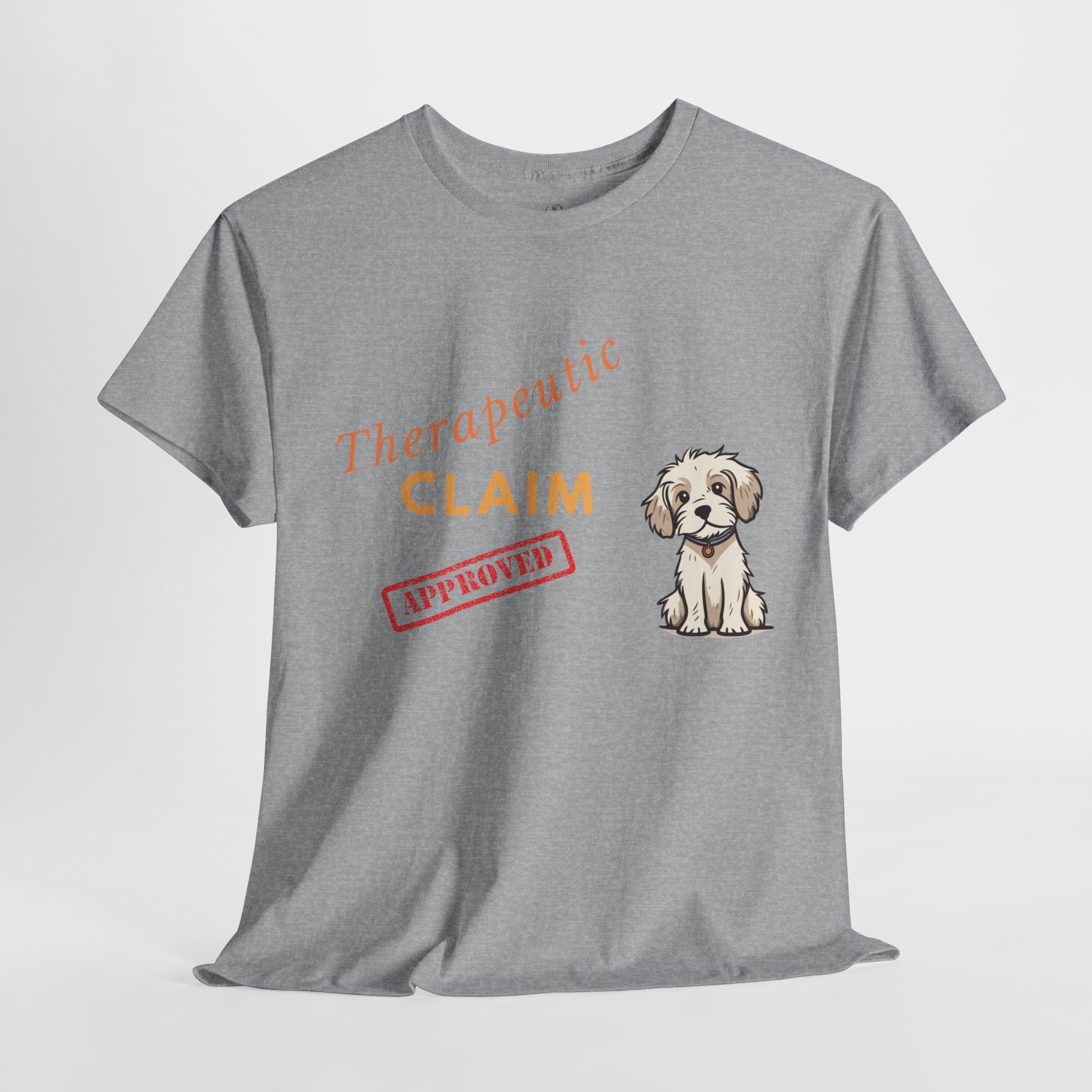 Unisex “Therapy Dog Approved” T‑Shirt – Comfort Pup Gift