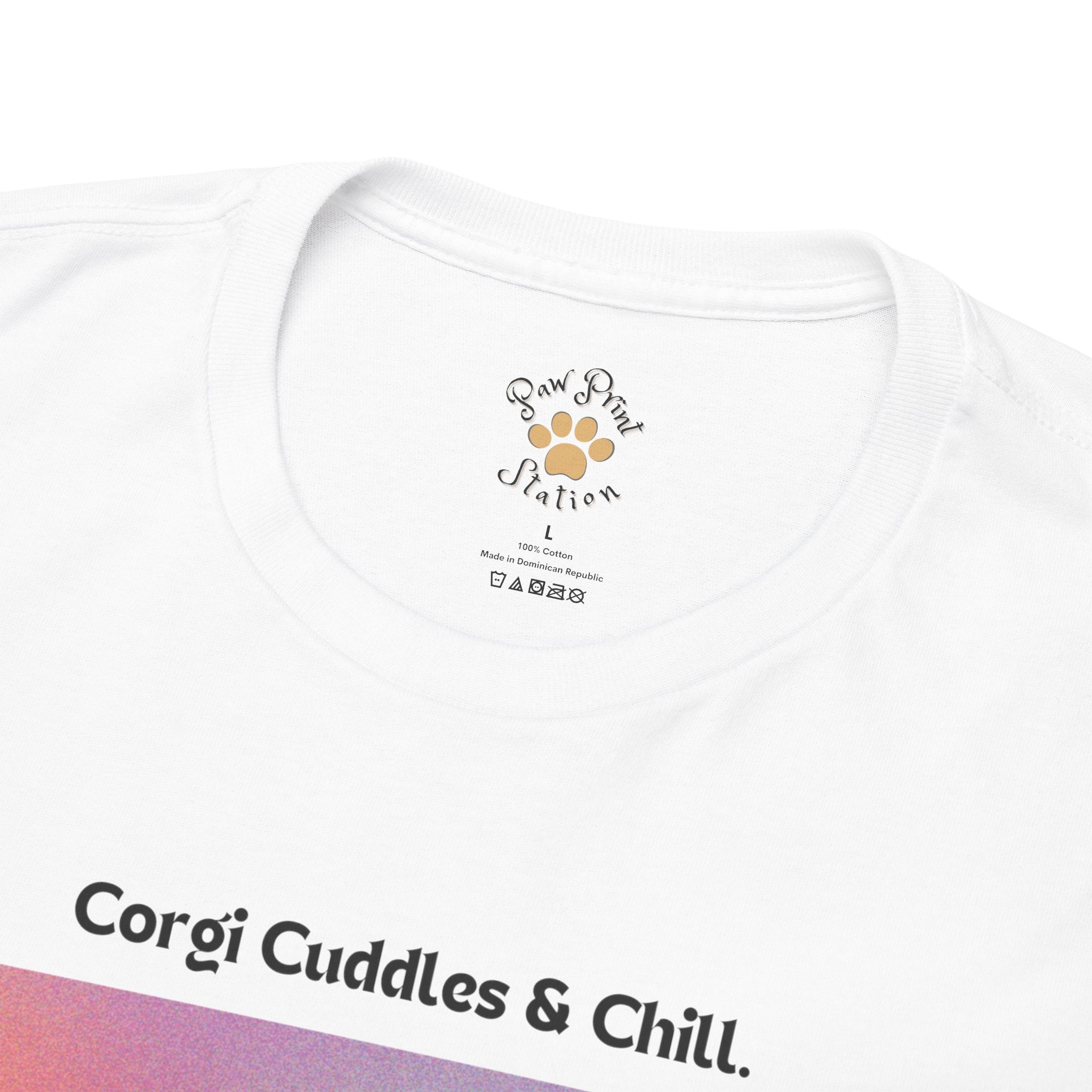 Men’s “Corgi Cuddles & Chill” T-Shirt – Cozy Movie Night, Dog Dad Gift
