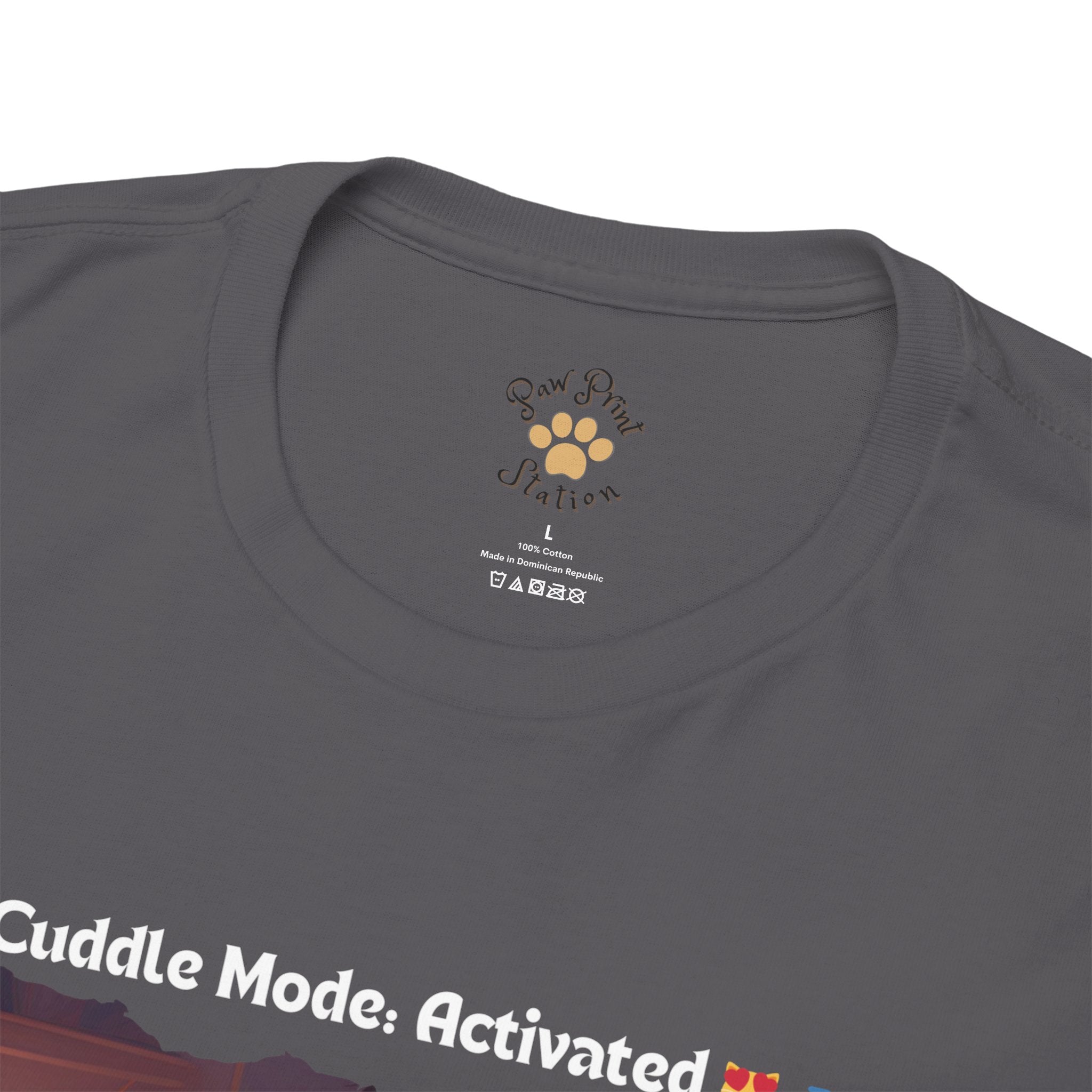 Men’s “Cuddle Mode: Activated” British Shorthair T‑Shirt – Cozy Kitty Dad Gift