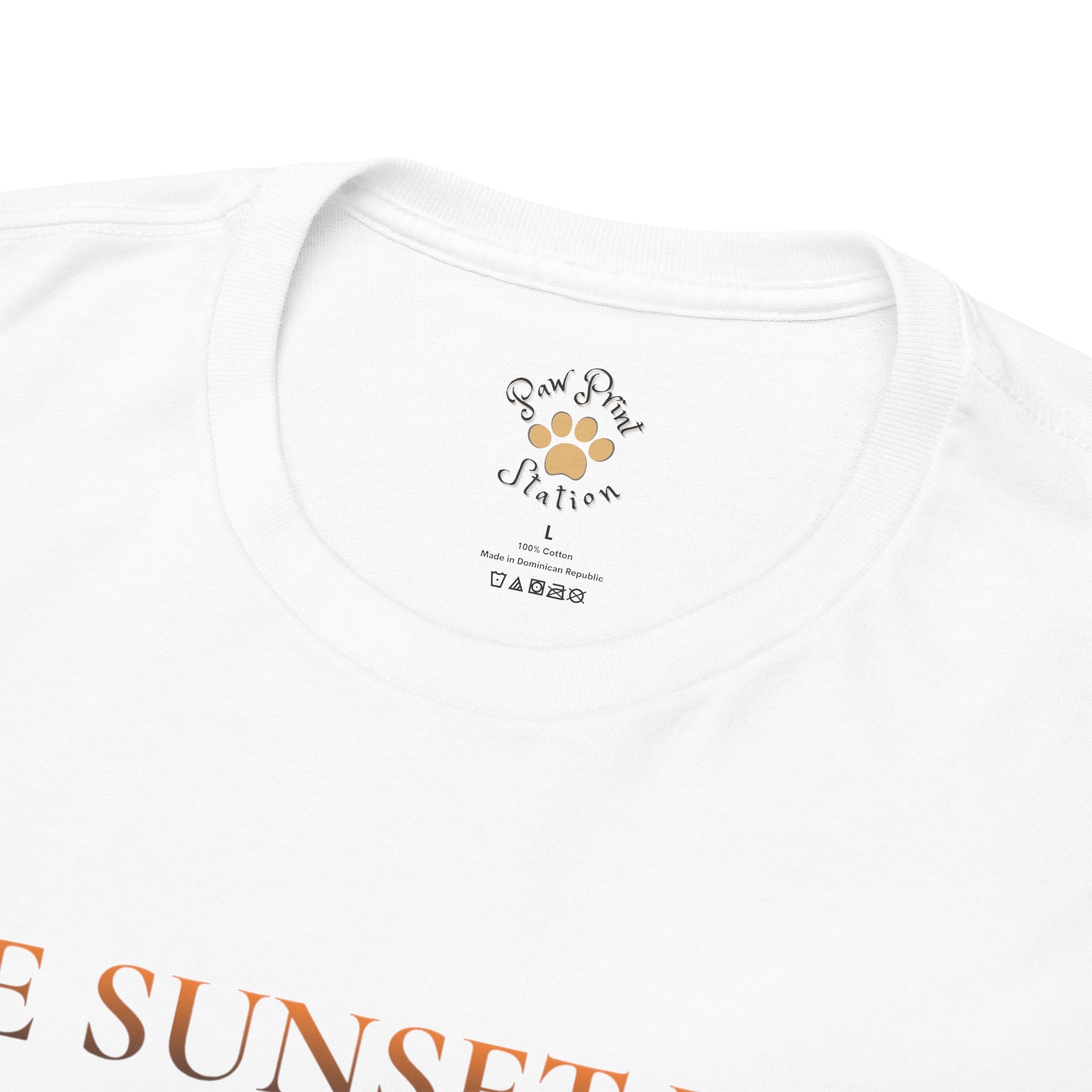 Unisex “The Sunset Wait” Shih Tzu T-Shirt – Sentimental Pet Lover Tee, Late Summer Edition