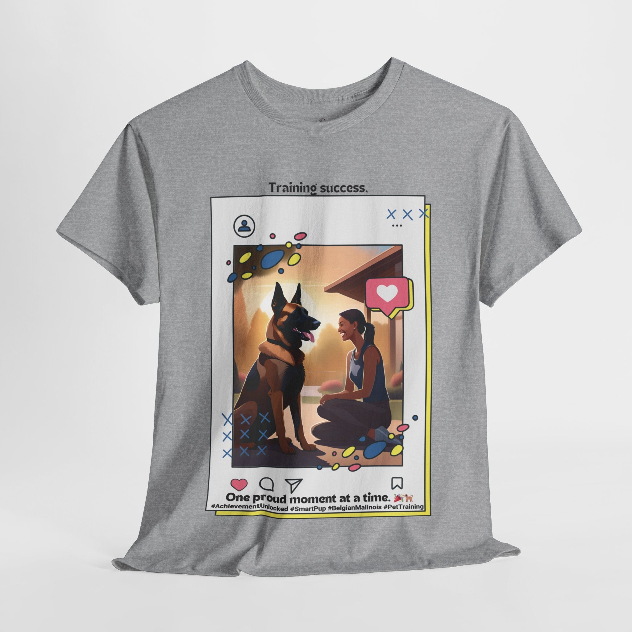 Women’s “Training Success” Belgian Malinois T‑Shirt – Smart Pup Mom Gift