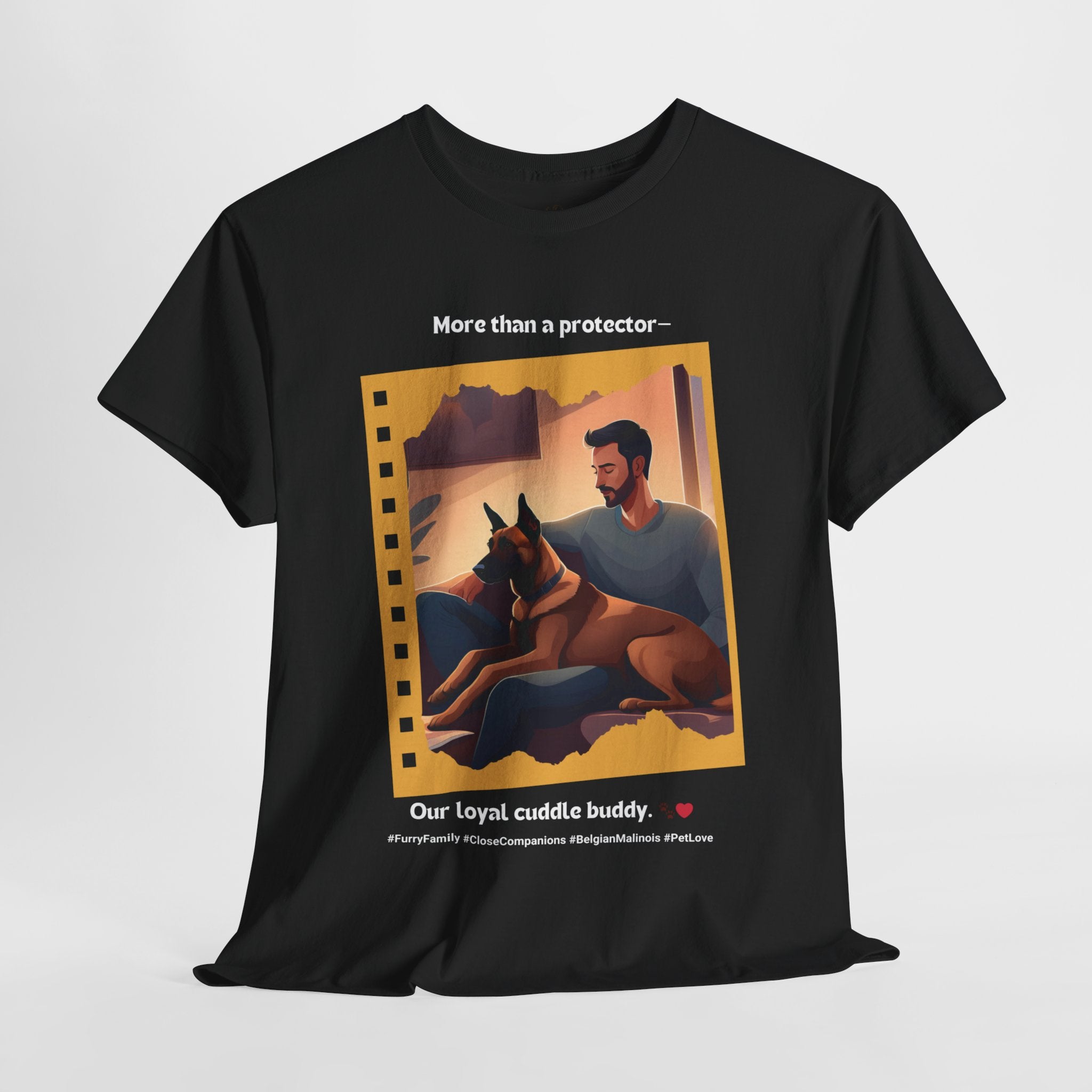 Men's - Loyal Cuddle Buddy: Belgian Malinois T-Shirt