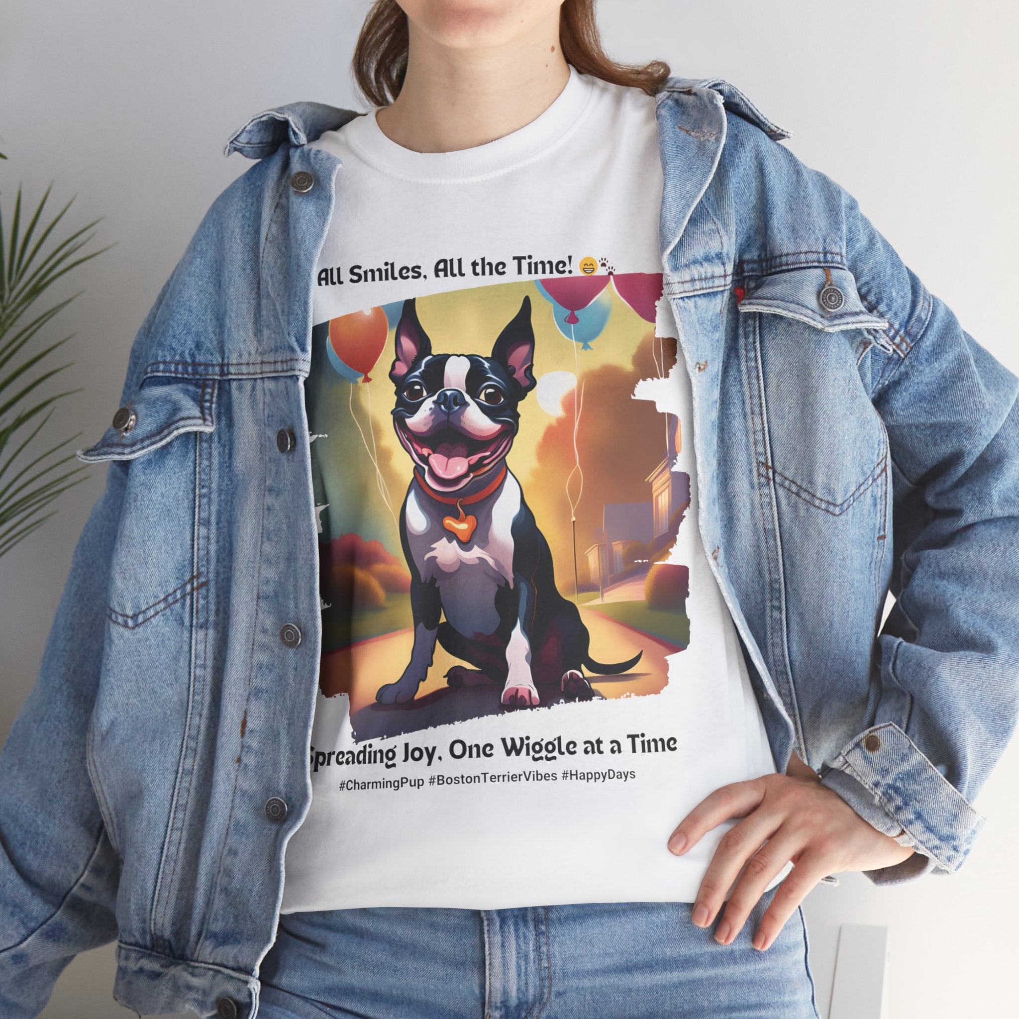 Unisex - Happy Days: Boston Terrier T-Shirt