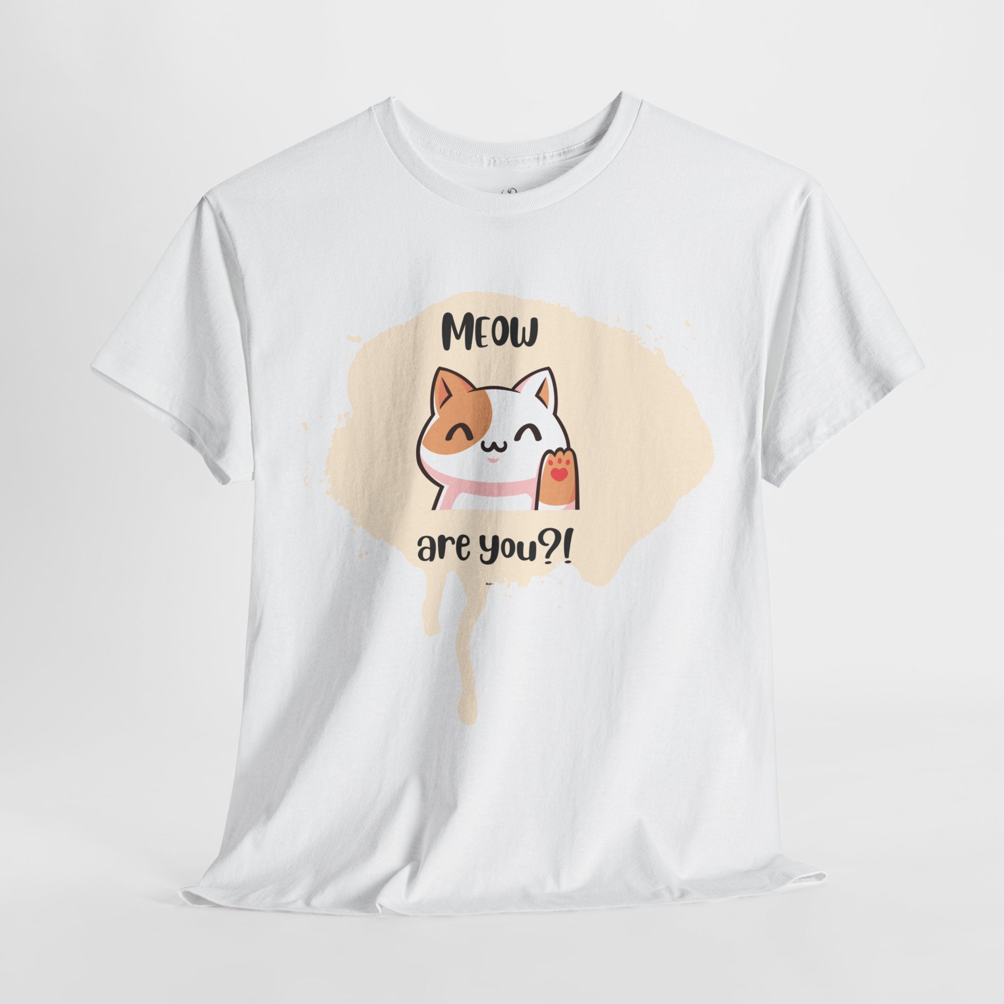 Unisex “Meow Are You?” T-Shirt – Playful Greeting, Cat Lover Gift