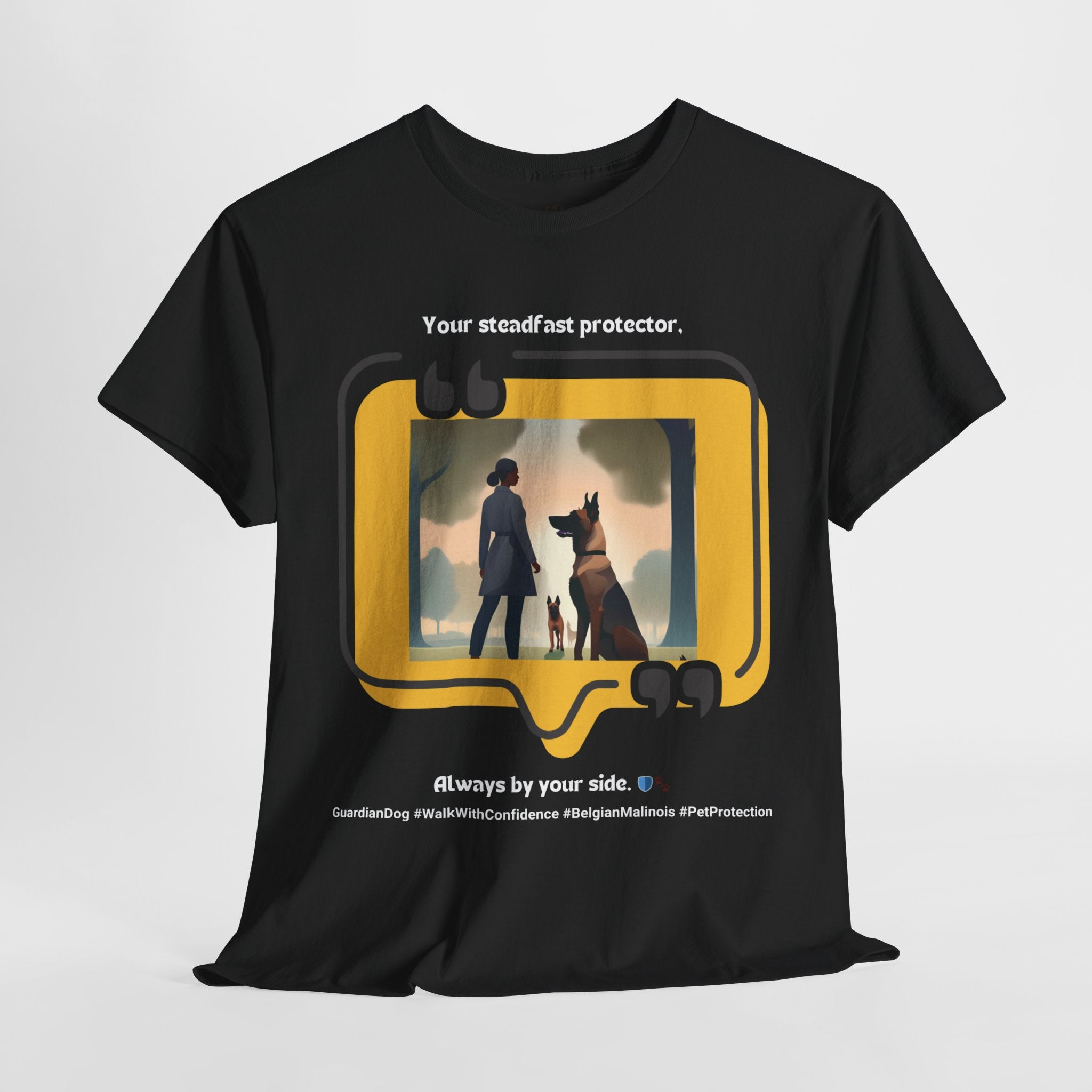 Women’s “Your Steadfast Protector” Belgian Malinois T‑Shirt – Guardian Pup Mom Gift