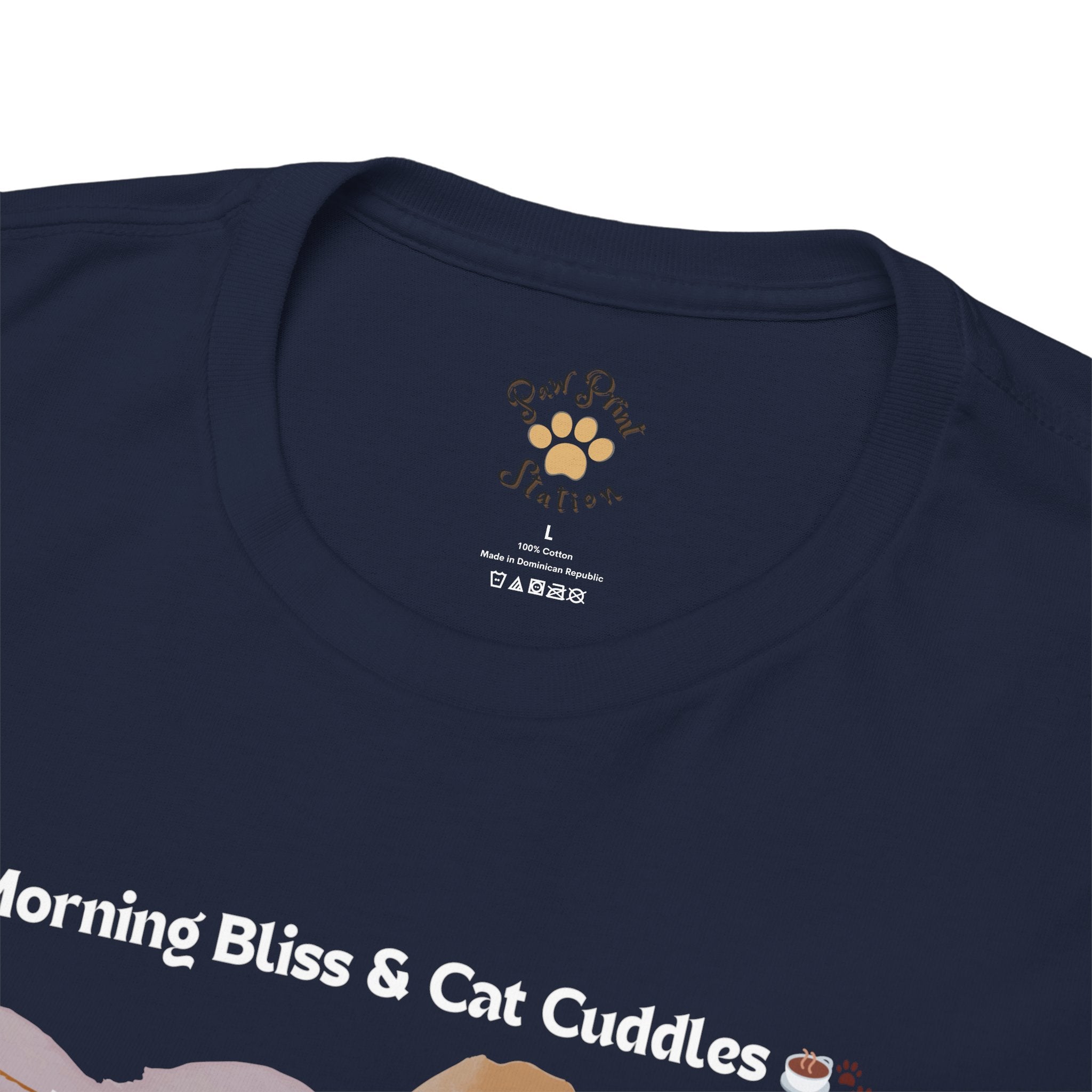 Women’s “Morning Bliss & Cat Cuddles” Exotic Shorthair T‑Shirt – Cuddle Cat Mom Gift