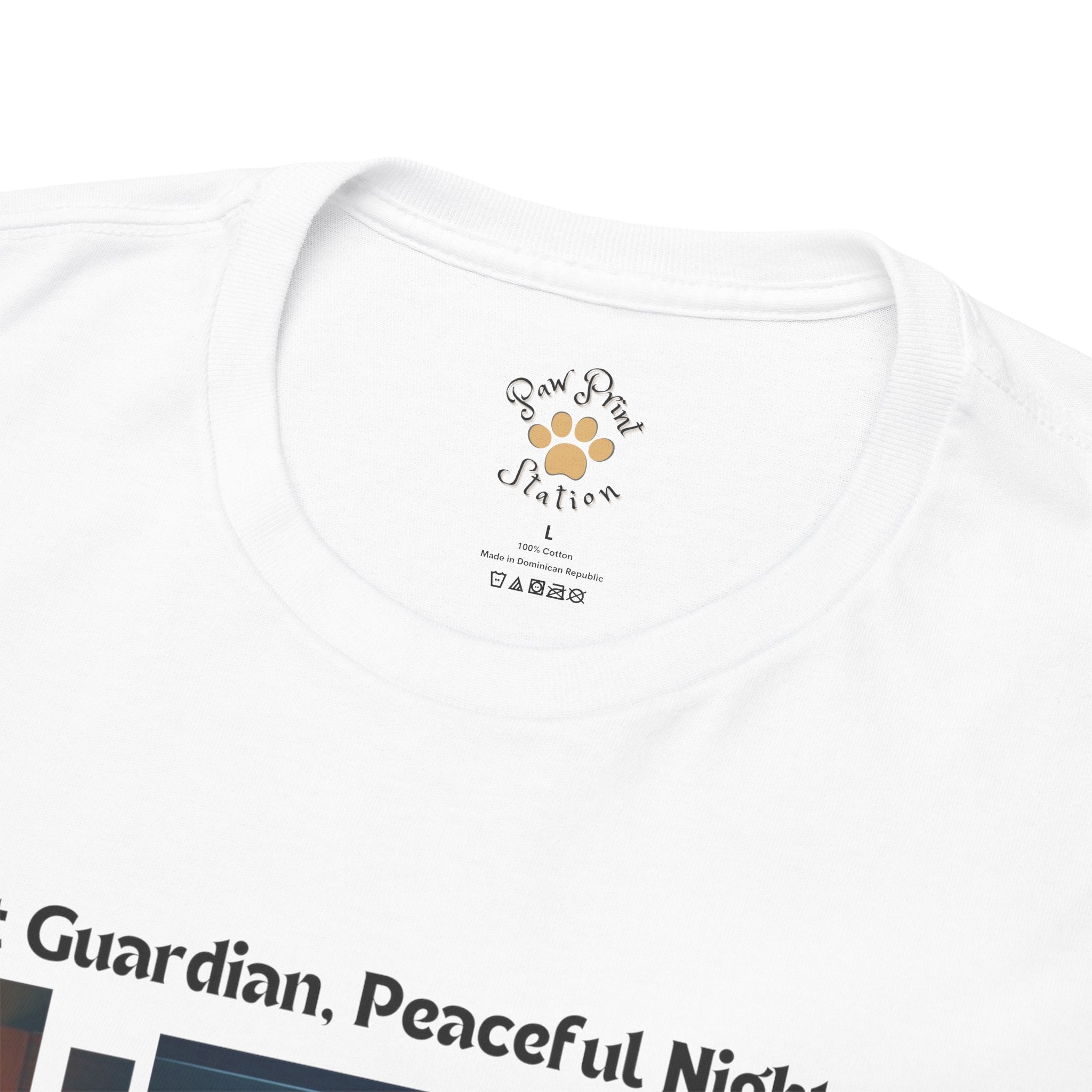 Unisex “Silent Guardian, Peaceful Nights” Australian Shepherd T‑Shirt – Night Watch Gift, Quiet Companion Tee
