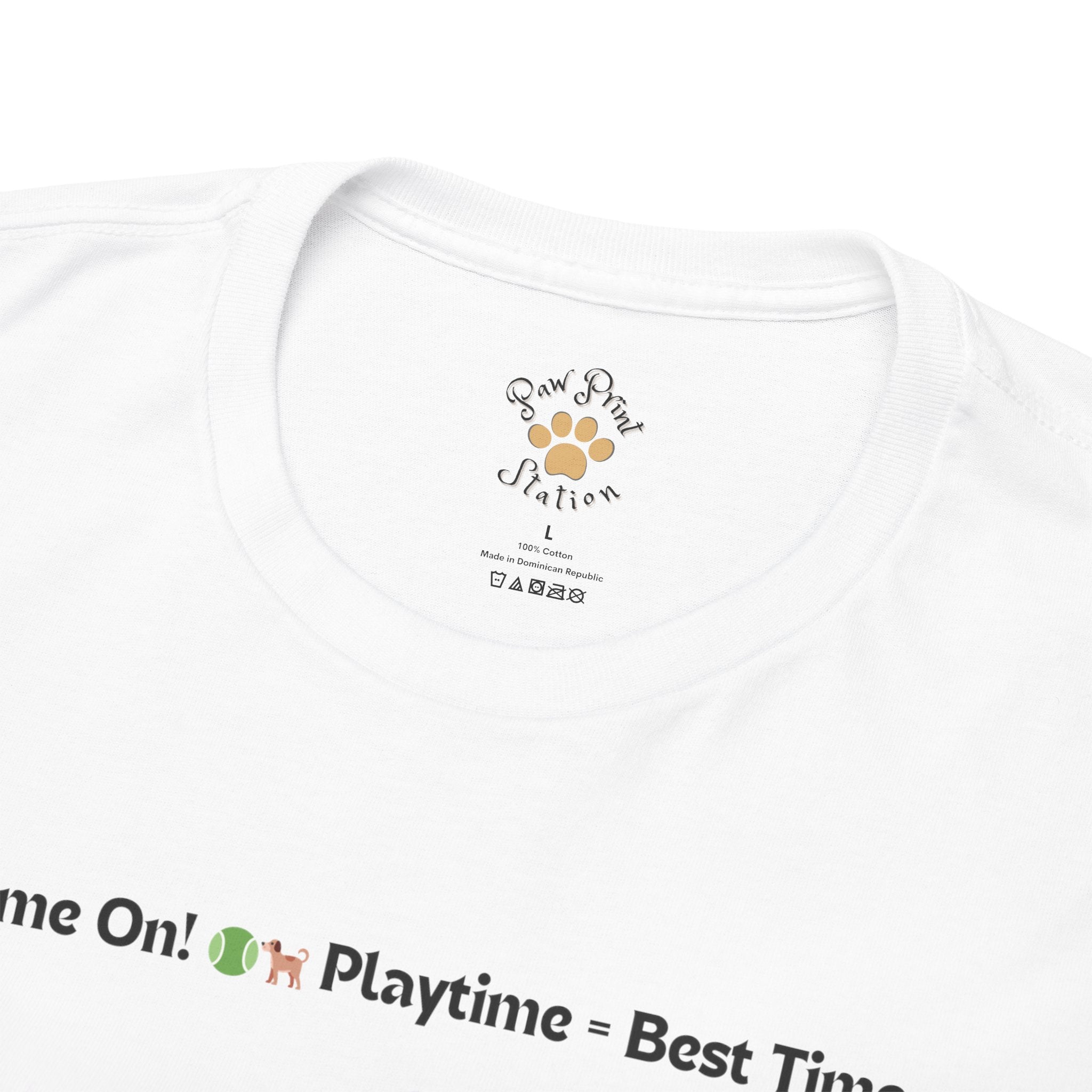 Unisex - Playtime = Best Time: Boston Terrier T-Shirt