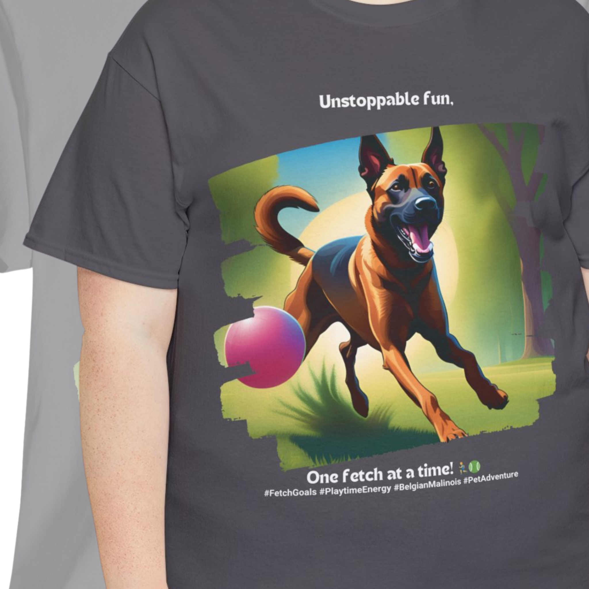 Unisex “Unstoppable Fun” Belgian Malinois T‑Shirt – Playful Protection Gift