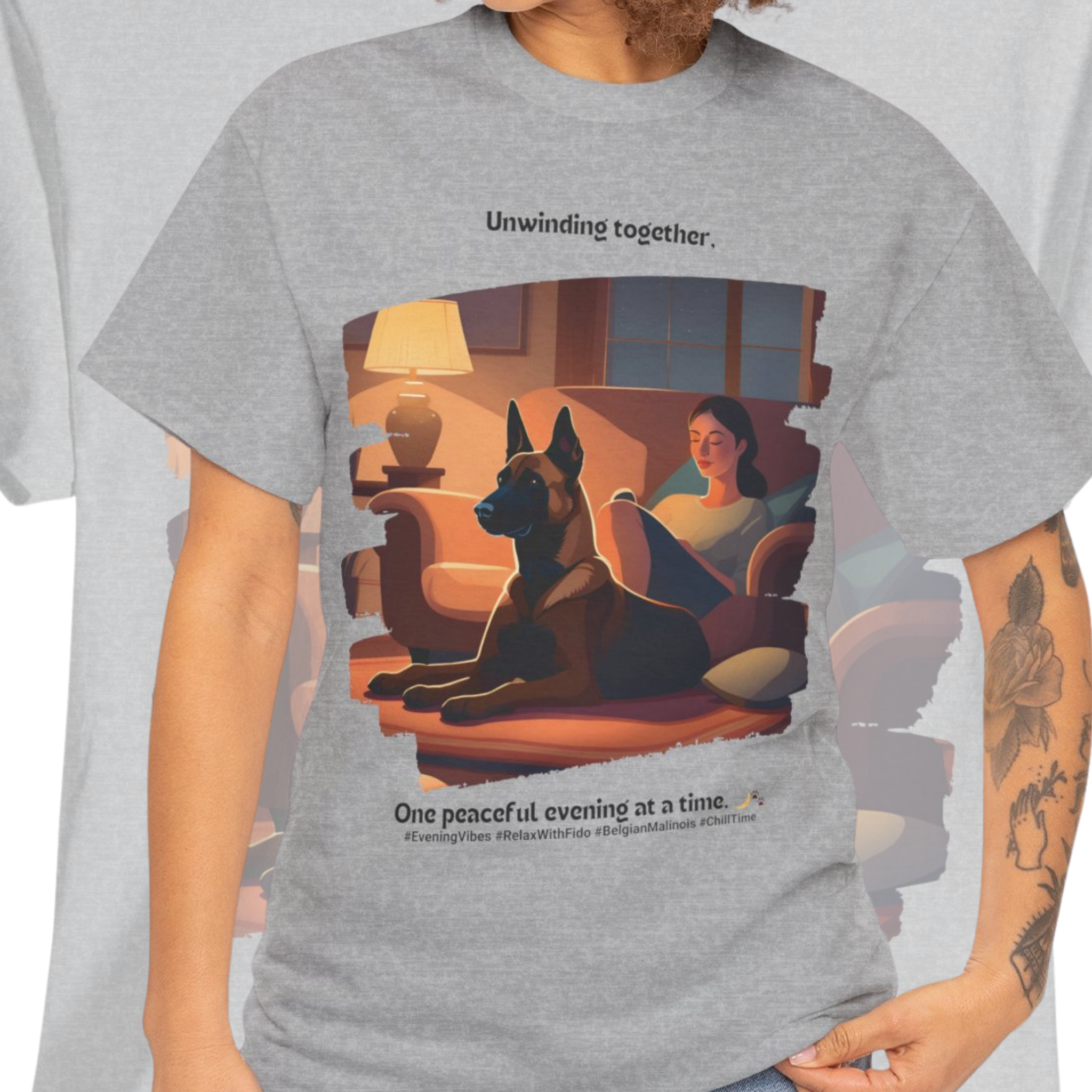 Women's - Unwinding Together: Belgian Malinois T-Shirt