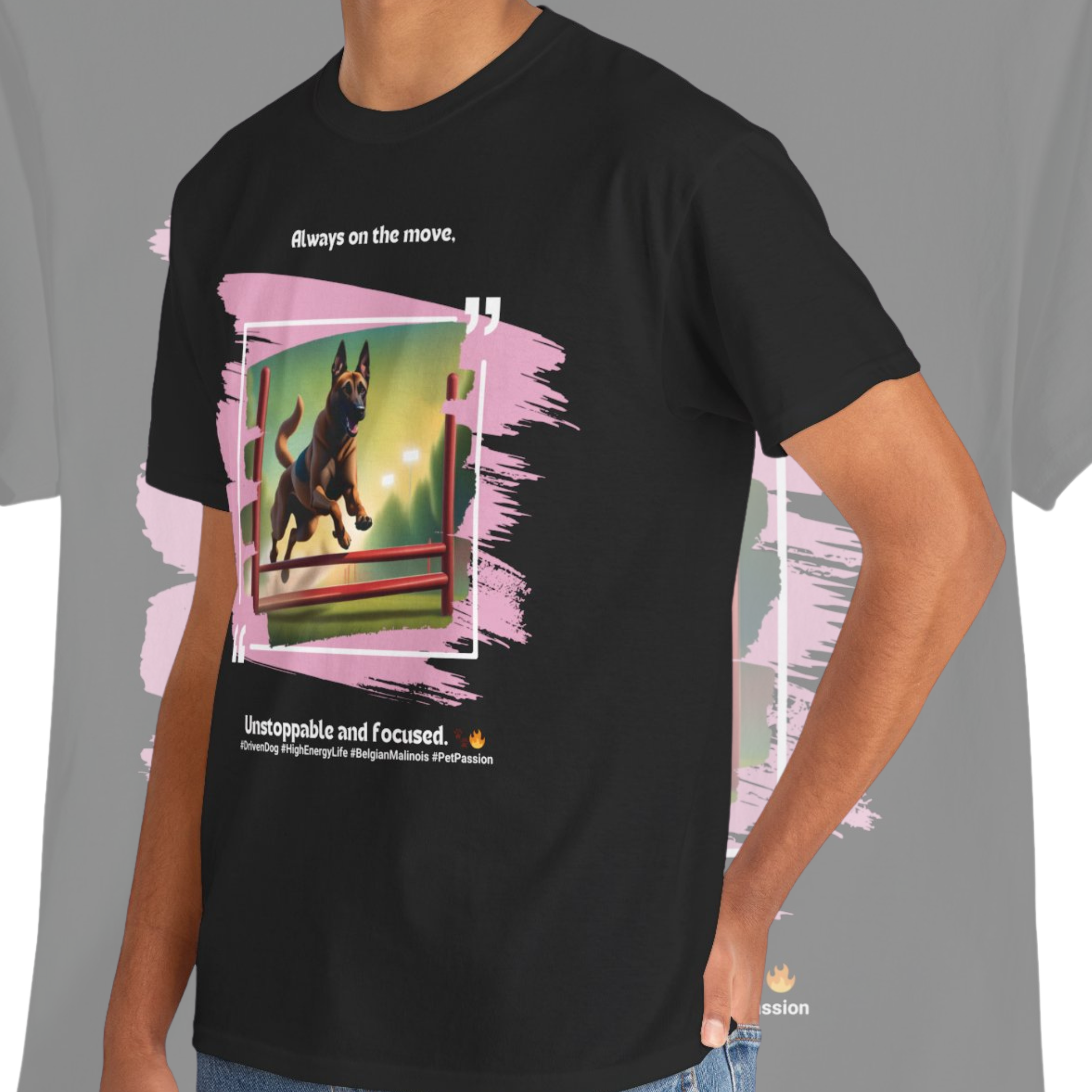 Unisex - Unstoppable Belgian Malinois: Active Dog T-Shirt