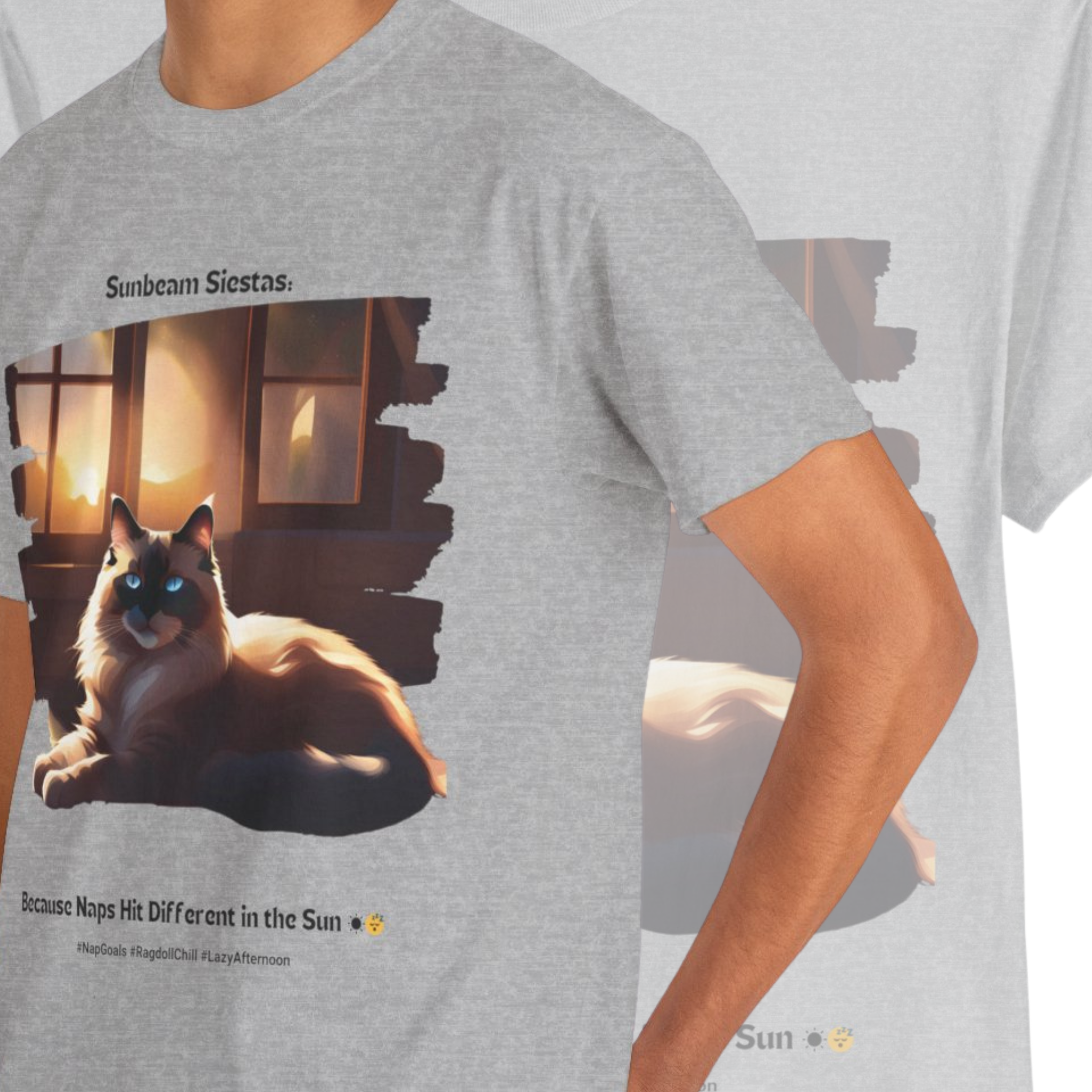 Women’s “Chill Vibes Only” Ragdoll T‑Shirt – Relaxed Cat Mom Gift