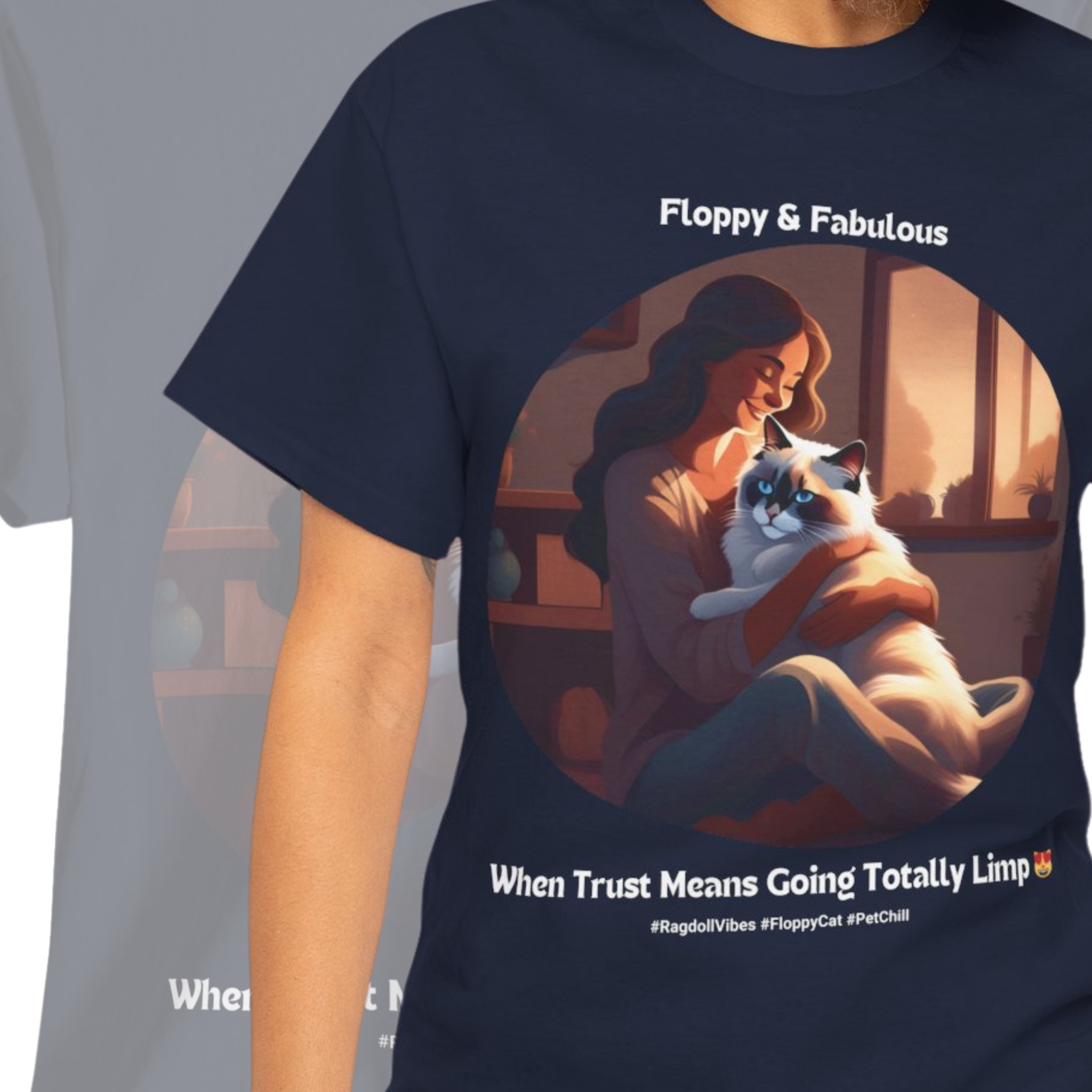 Women’s “The Ultimate Cuddle Buddy” Ragdoll T‑Shirt – Cozy Cat