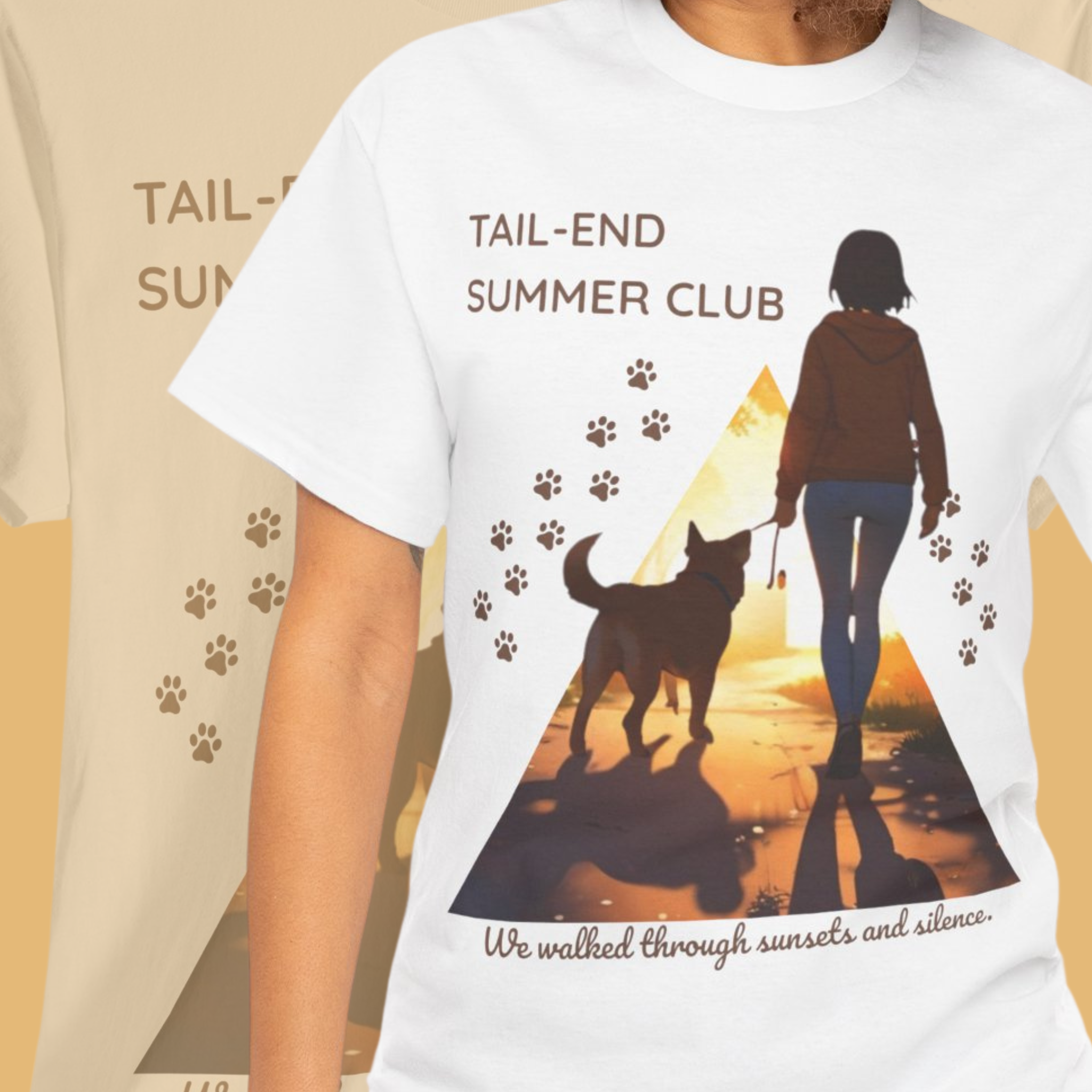 Women's “Tail-End Summer Club” Pet Parent T-Shirt – Sentimental Dog Lover Tee