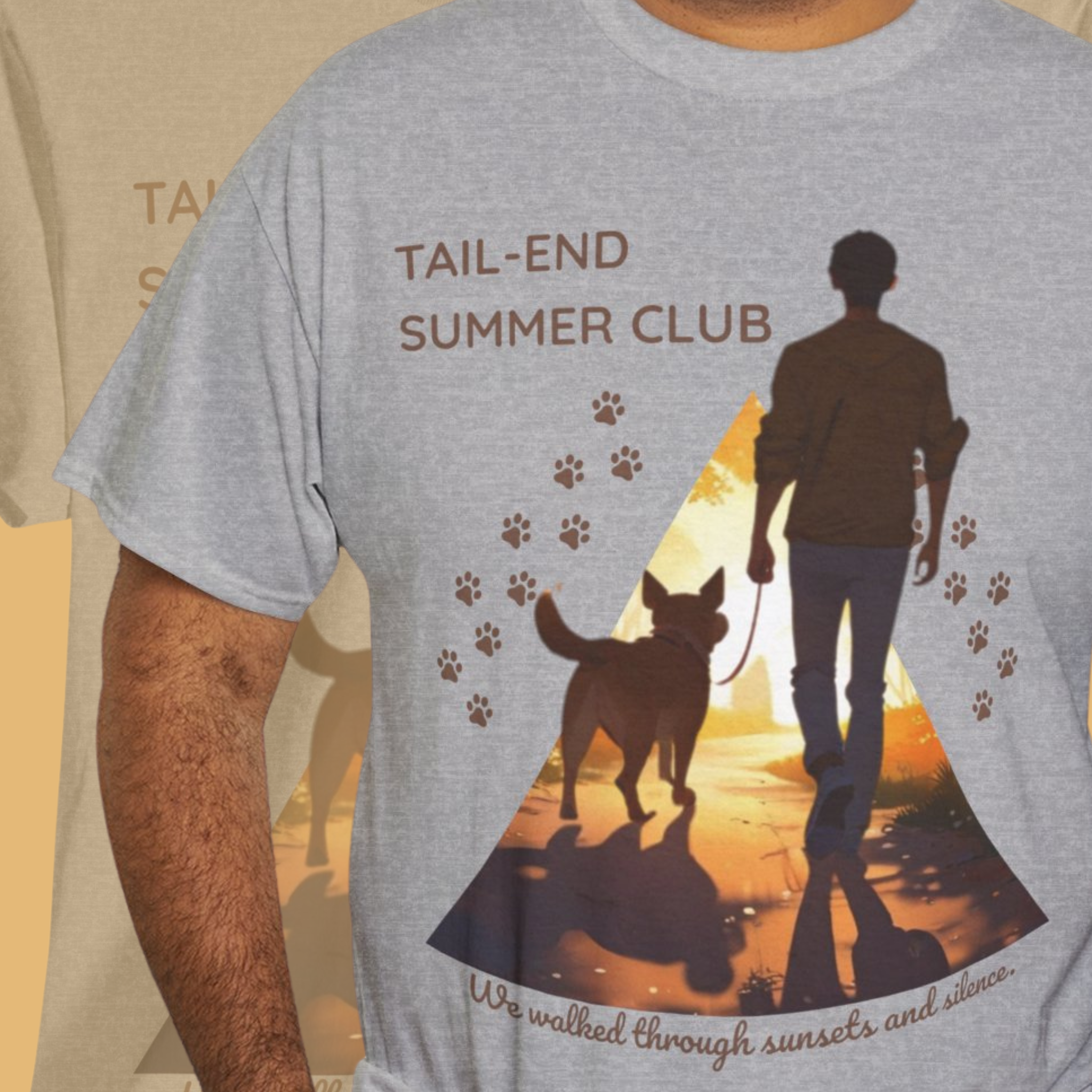 Men's “Tail-End Summer Club” Pet Parent T-Shirt – Sentimental Dog Lover Tee