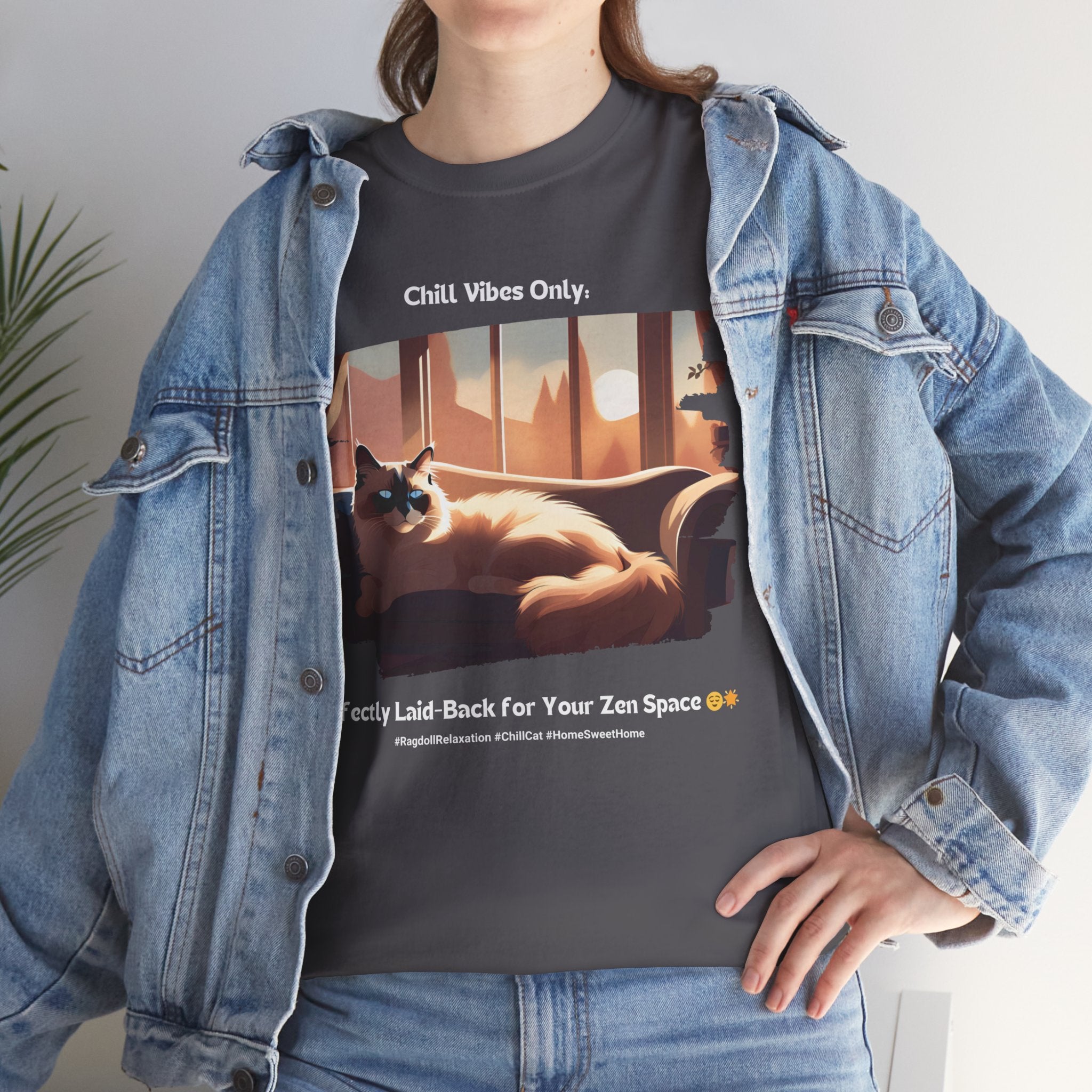 Women's - Chill Vibes Only: Ragdoll Relaxation T-Shirt