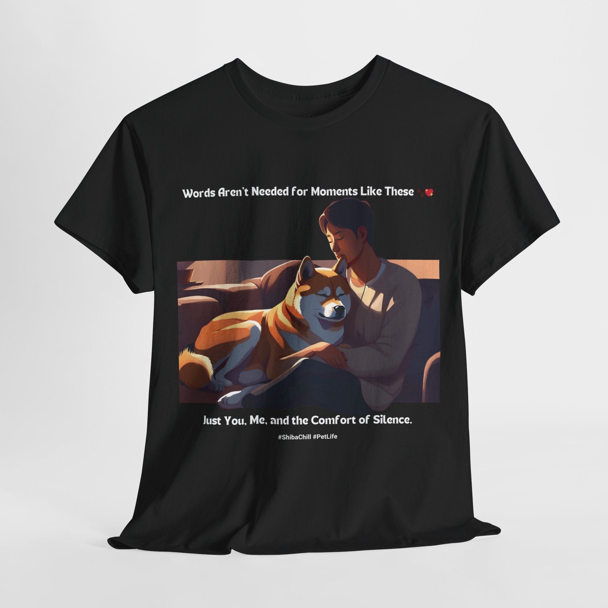 Men's - Words Aren't Needed: Shiba Inu Serenity T-Shirt