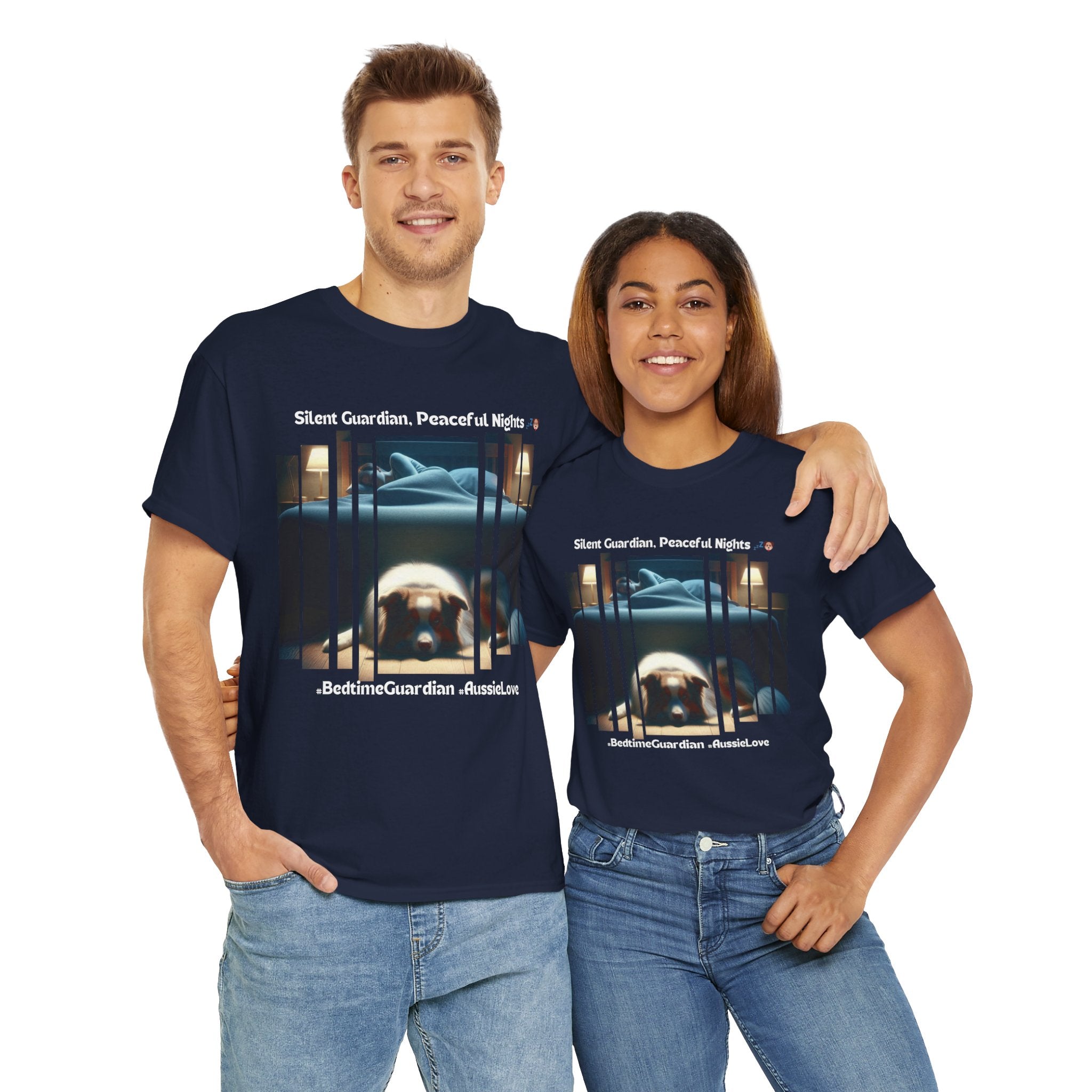 Unisex - Silent Guardian, Peaceful Nights: Aussie Bedtime Buddy T-Shirt