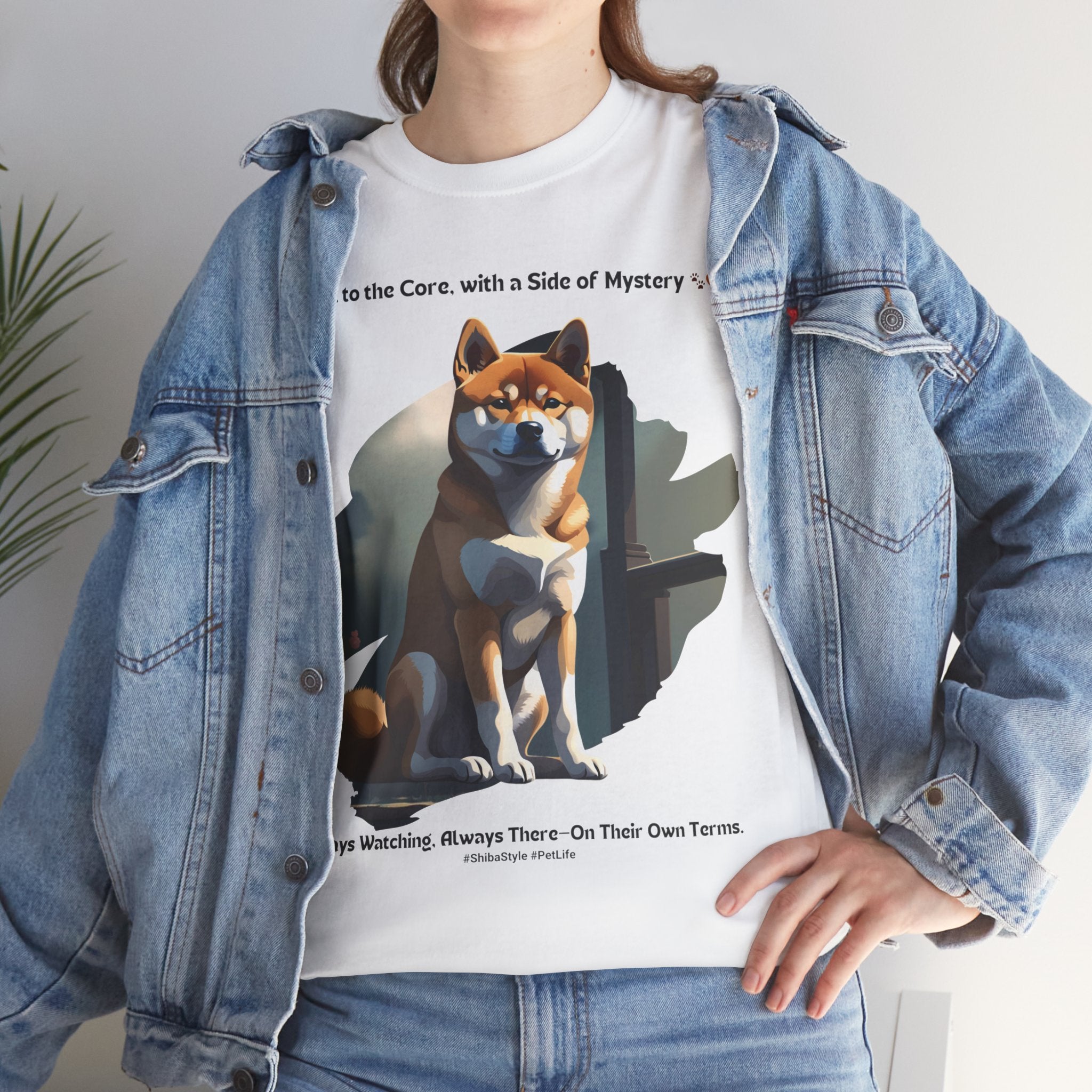 Unisex - Loyal to the Core, Mysterious to the End: Shiba Inu T-Shirt